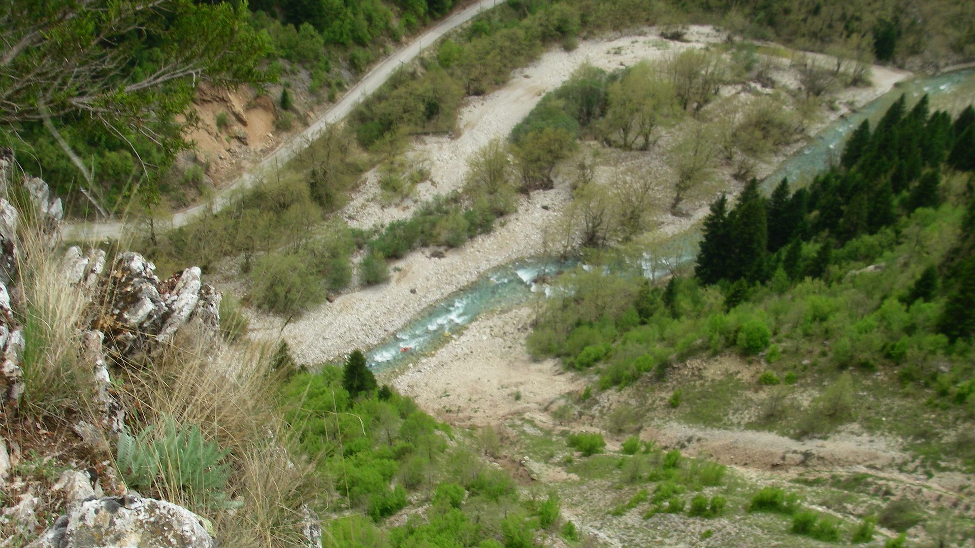 Kajak, Fluss Kamnetikos, Abschnitt Pirra - Armatoliko offenes WW 🛶 Peter F., Werner R.