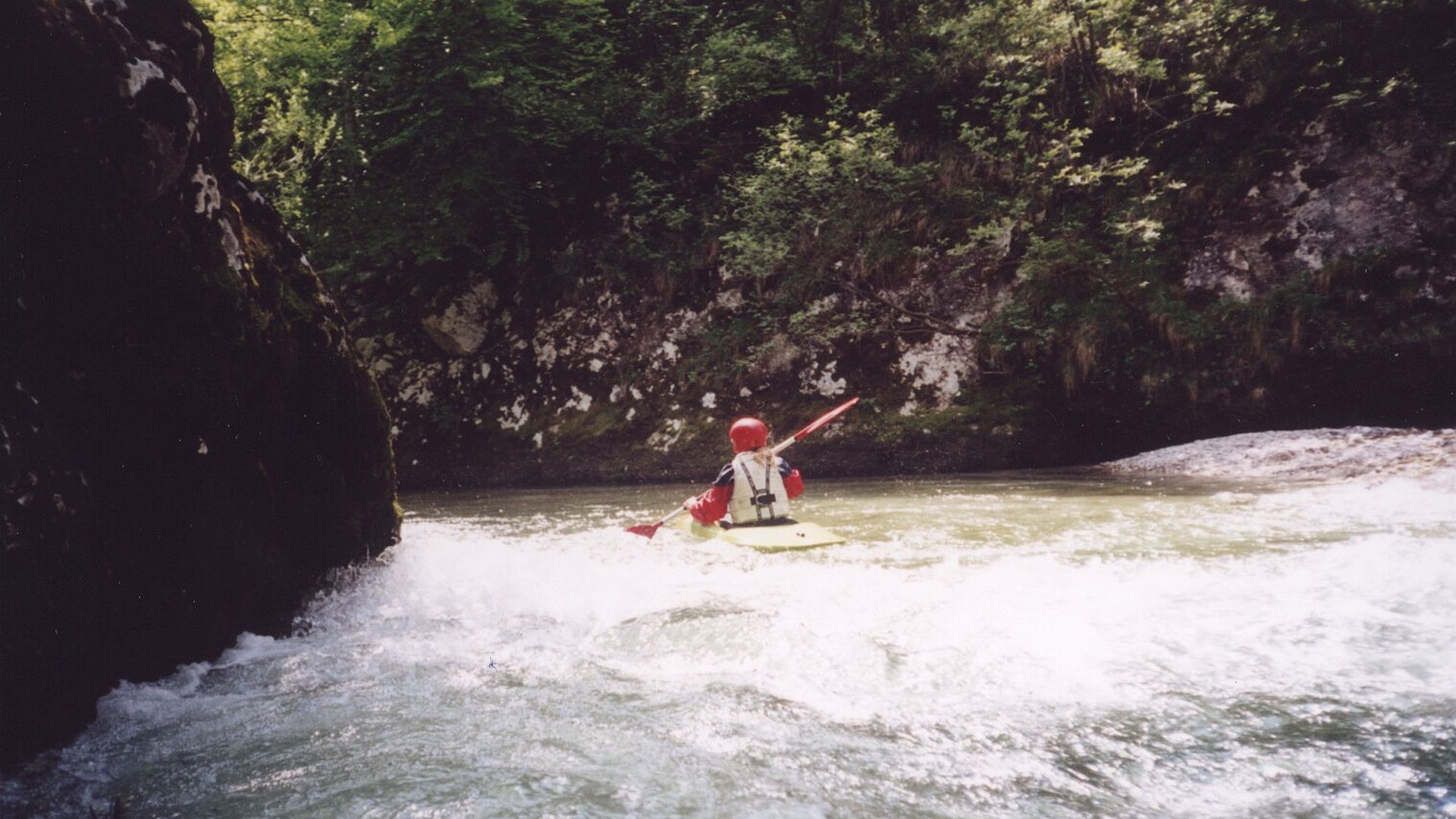Kajak, Fluss Sava Bohinjka, Abschnitt Bohinjsko Jezero - Bohinjska Bistrica Einfahrt in die Miniklamm 🛶 Ulli F.