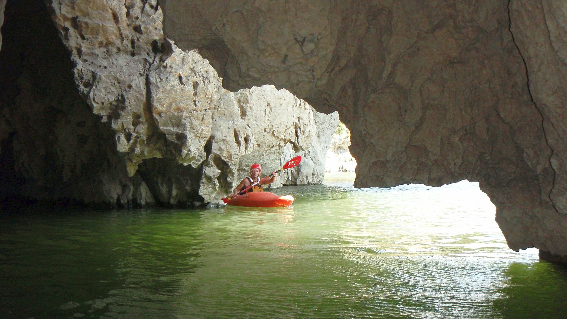 Kajak, Fluss Ardèche, Abschnitt Vallon - Chames (Pont d