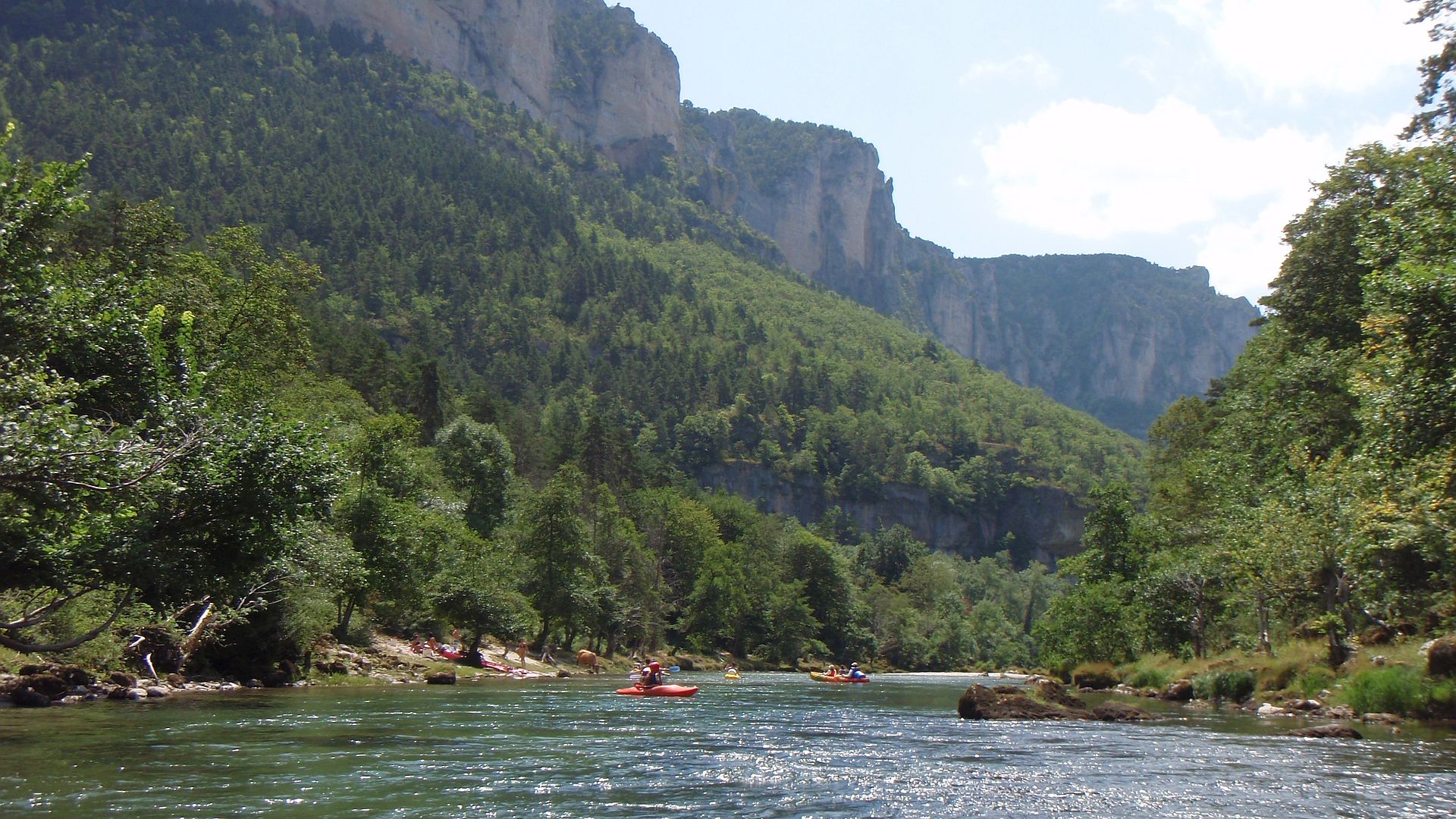 Kajak, Fluss Tarn, Abschnitt St. Enimie - La Malène schöne Schlucht 🛶 Rumi Z.