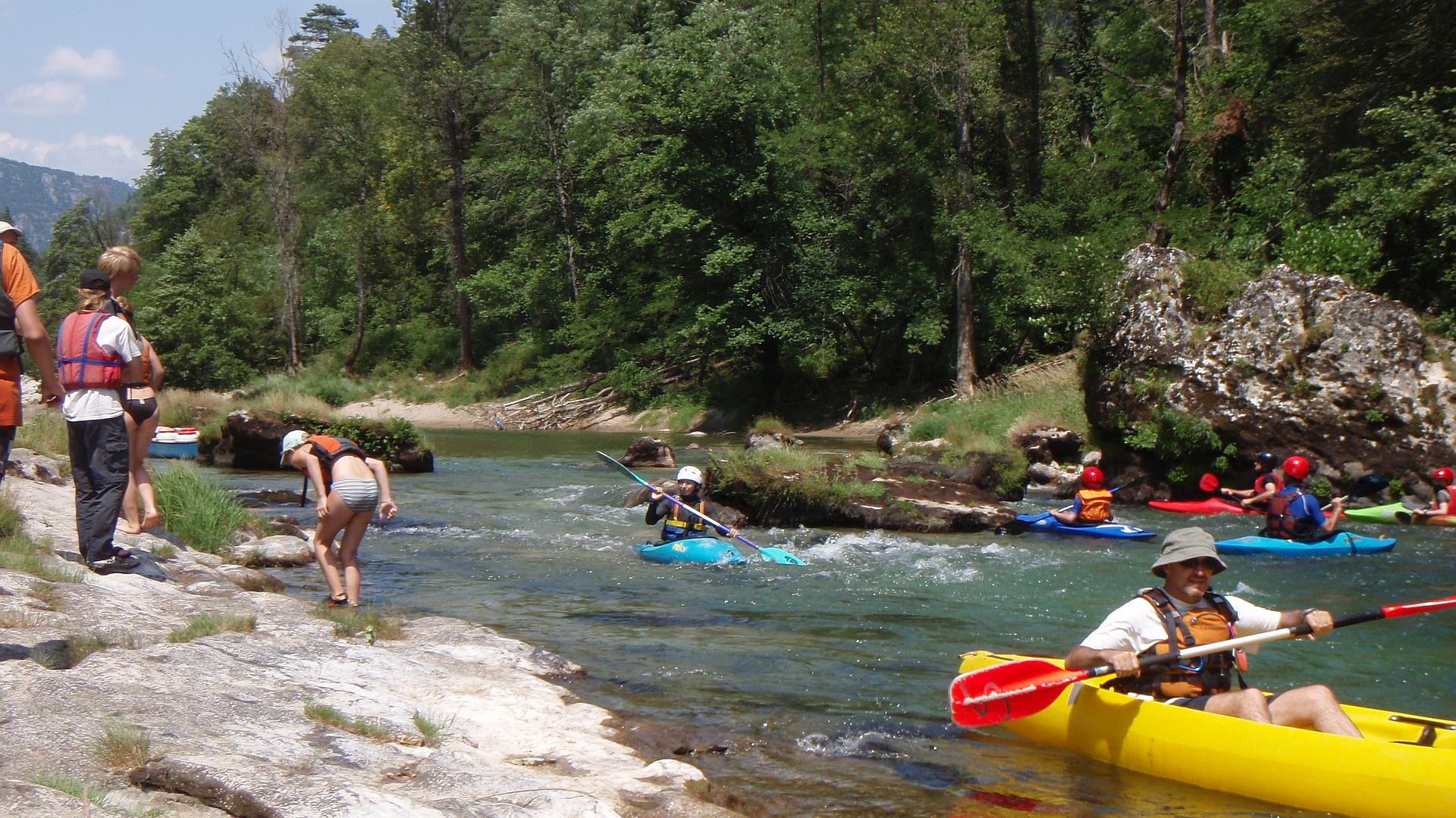 Kajak, Fluss Tarn, Abschnitt St. Enimie - La Malène schöne Strecke 