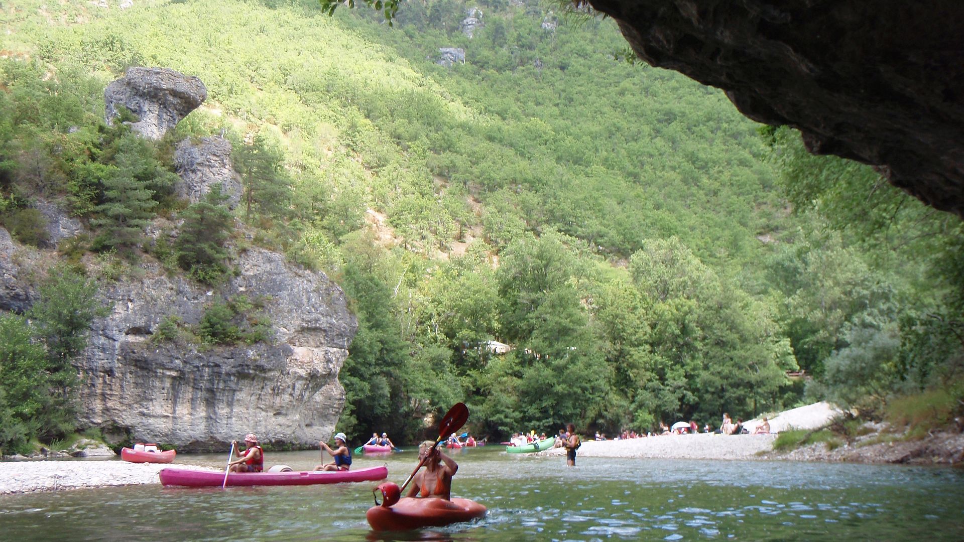 Kajak, Fluss Tarn, Abschnitt La Malène - Pas de Souci schönes S 🛶 Rumi Z.