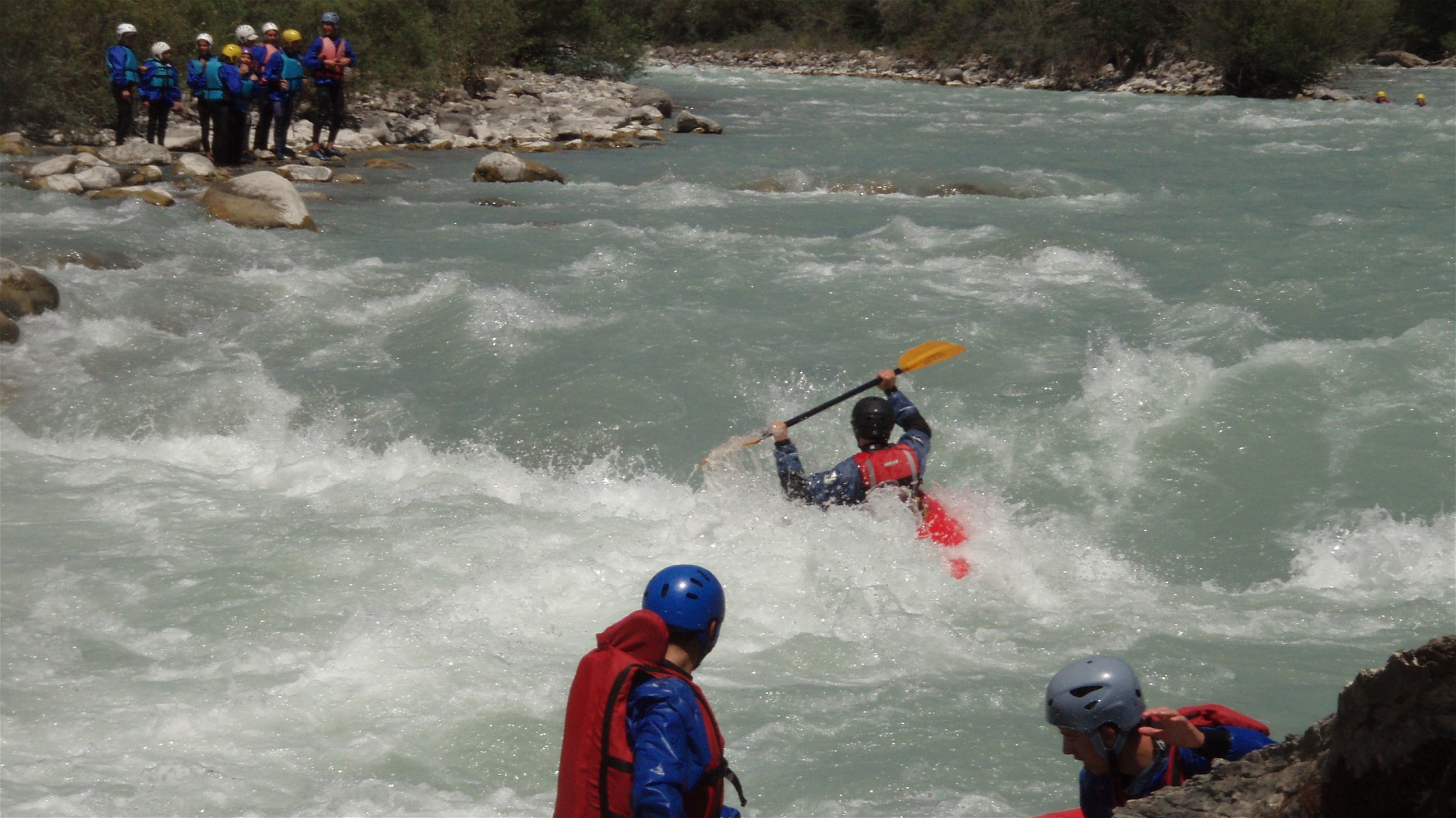 Kajak, Fluss Durance, Abschnitt St. Clément - Embrun Rabioux 🛶 Walter P.