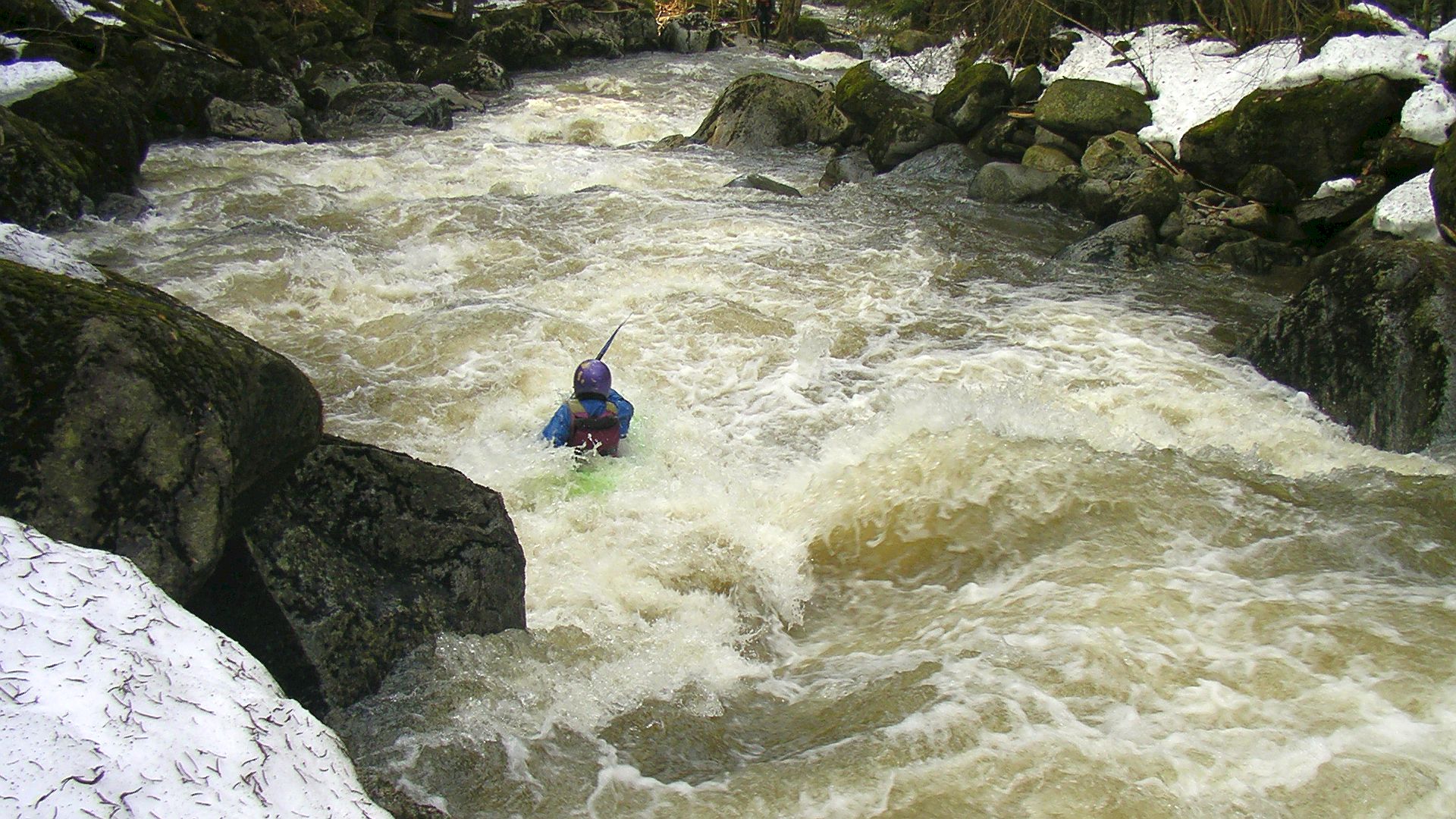 Kajak, Fluss Wolfsteiner Ohe, Abschnitt Freyung (Saußbach) - Ringelai die letzten Meter 🛶 Werner R.