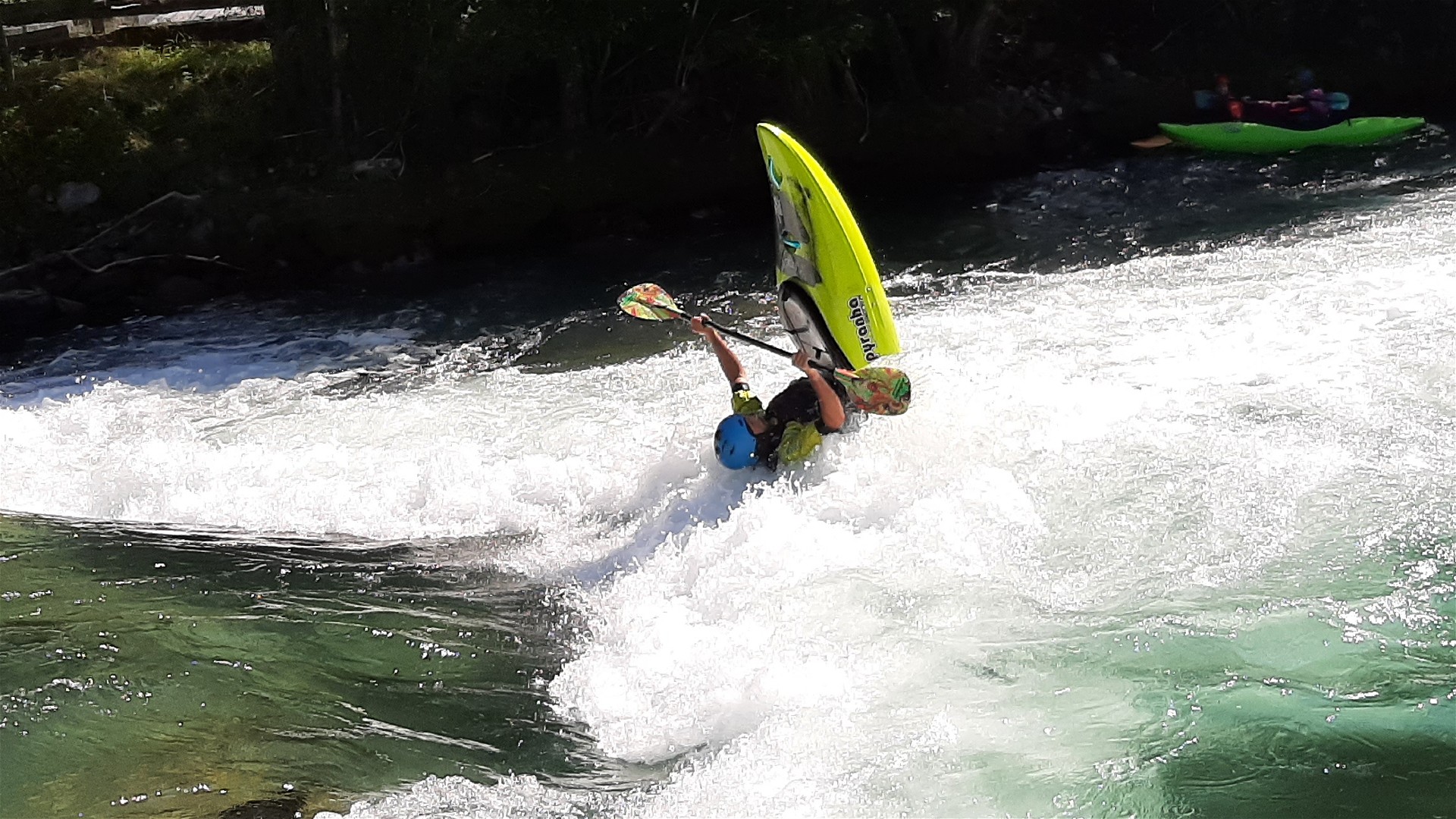 Kajak, Fluss Möll, Abschnitt Obervellach - Kolbnitz Walze Camp Obervellach 