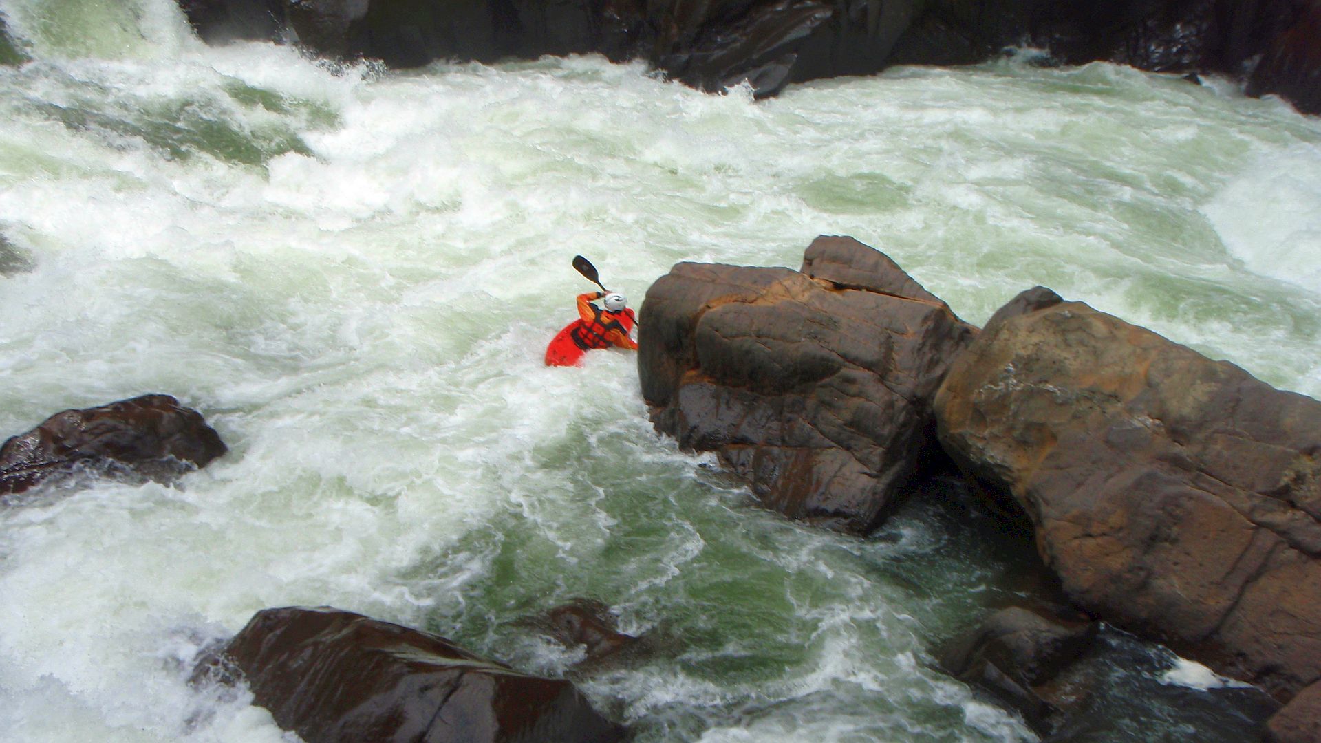 Kajak, Fluss Misahualli, Abschnitt Santo Domingo - Puerto Misahualli (Unterlauf) rum uns Eck 🛶 Patrick M.