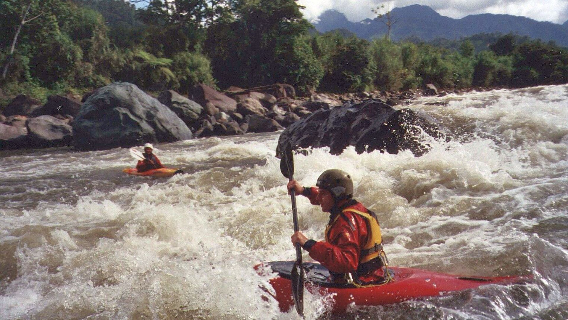 Kajak, Fluss Quijos, Abschnitt Baeza - Sardinas Grande Pica Pedra 🛶 Thomas