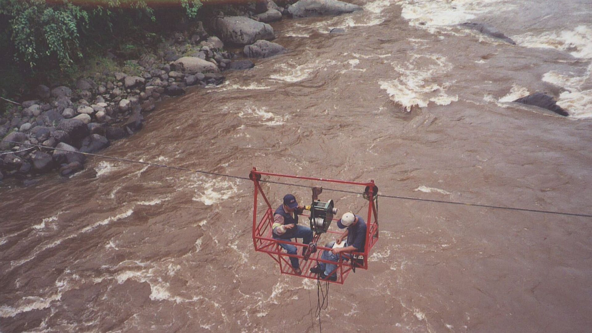 Kajak, Fluss Quijos, Abschnitt Sardinas Grande - Puente Bombon hydrographischer Dienst 