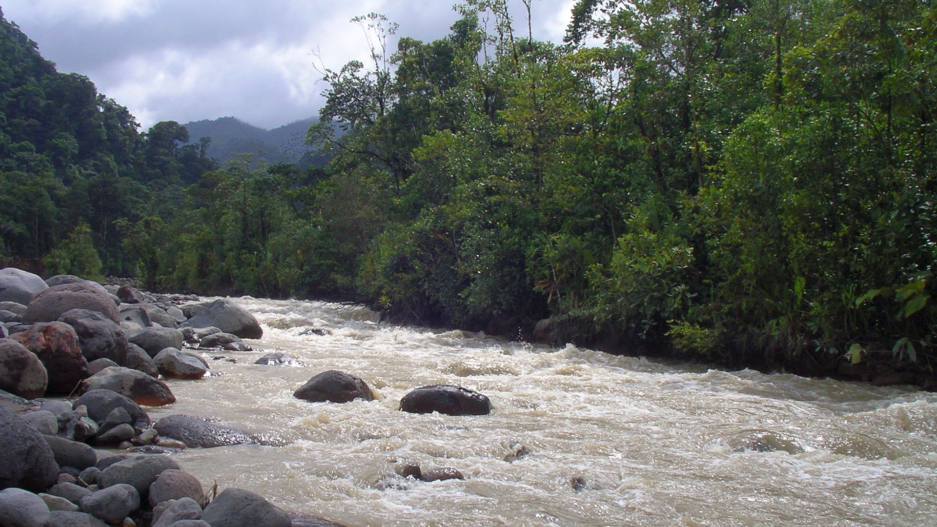 Kajak, Fluss Sucio, Abschnitt Rio Hondura - Santa Clara die ersten Meter 