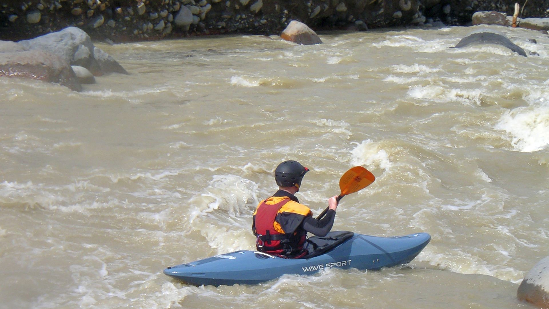 Kajak, Fluss Sucio, Abschnitt Rio Hondura - Santa Clara in der braunen Suppe 