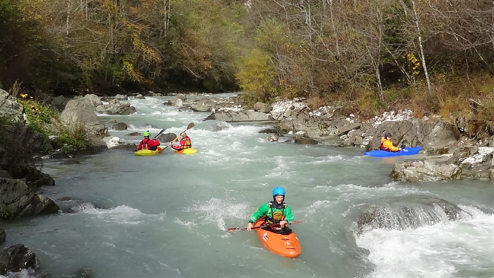 Kajak, Fluss Koritnica, Abschnitt Festung - Soča Mündung in die Soca 