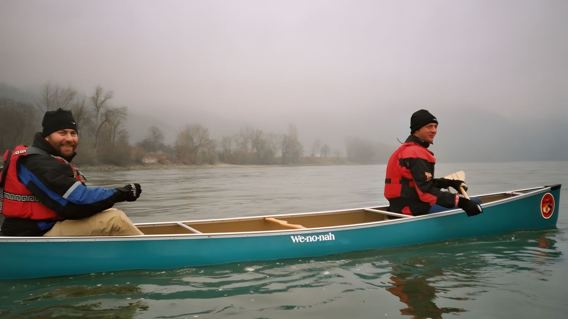 Kajak, Fluss Donau, Abschnitt Spitz - Krems Winterpaddeln 