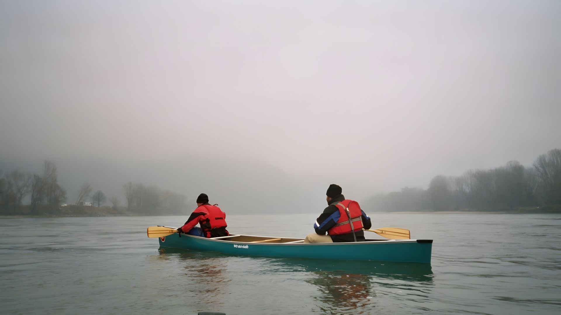 Kajak, Fluss Donau, Abschnitt Spitz - Krems Winterpaddeln 