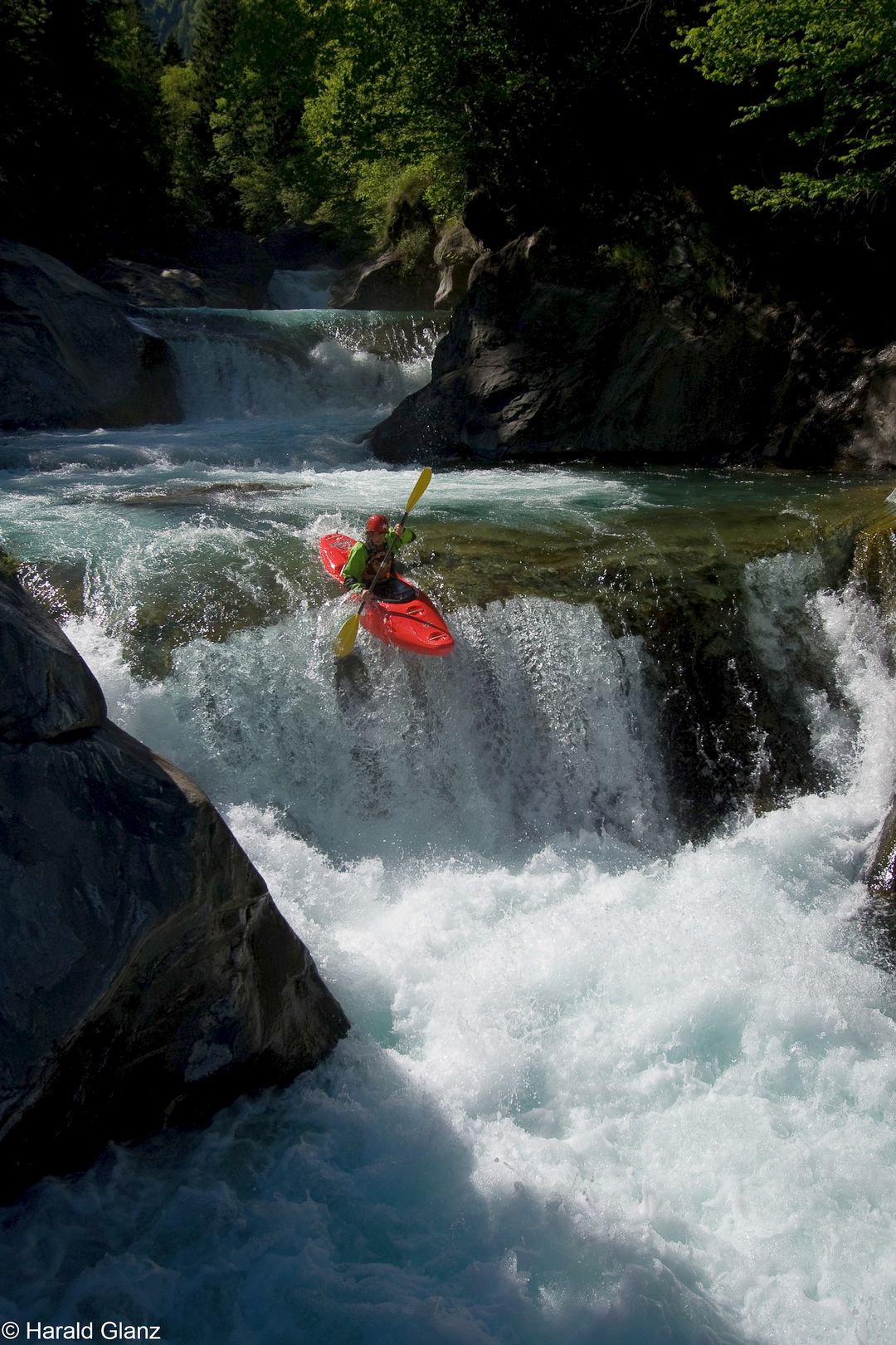 Kajak, Fluss Ayasse, Abschnitt Trambesere - La Chataigne (Obere Ayasse) viele Höhenmeter 🛶 Harald G.