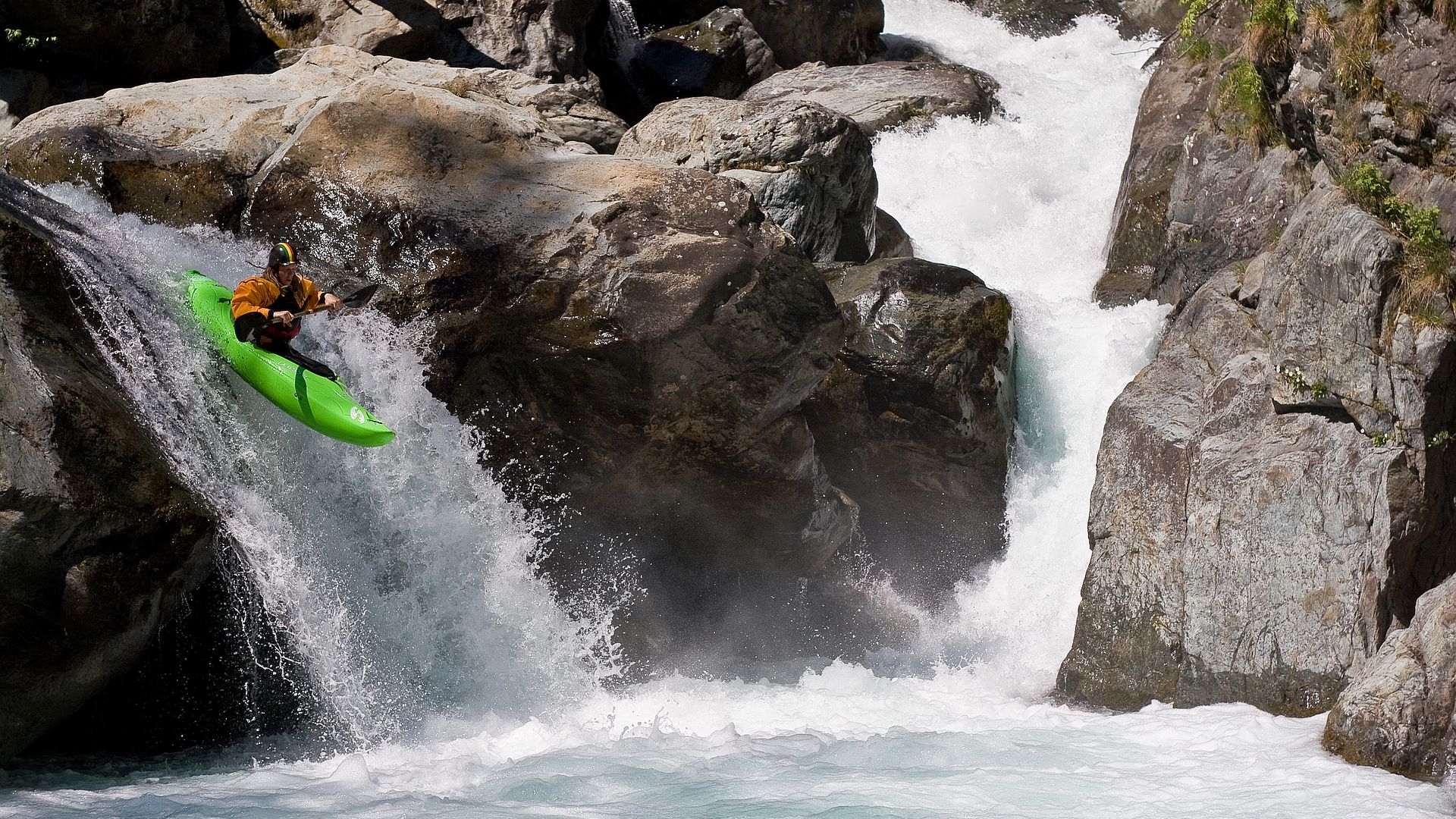 Kajak, Fluss Stura di Ala, Abschnitt Molette - Stura di Ala (Obere) die selbe Stelle 🛶 Reiner G.