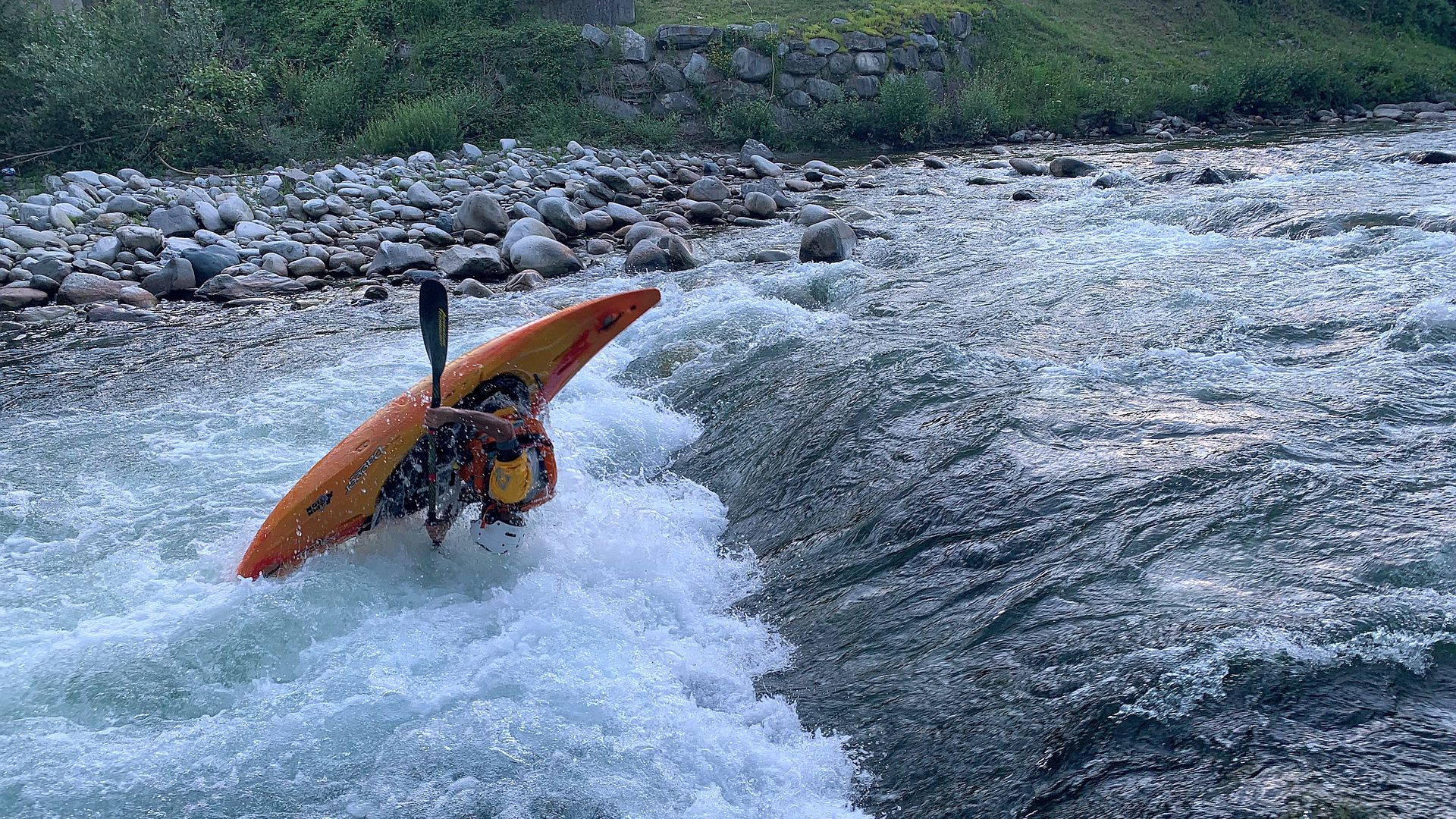 Kajak, Fluss Lieser, Abschnitt Lieserbrücke - Spittal (Lieserschlucht) Seebachwalze 🛶 Georg W.