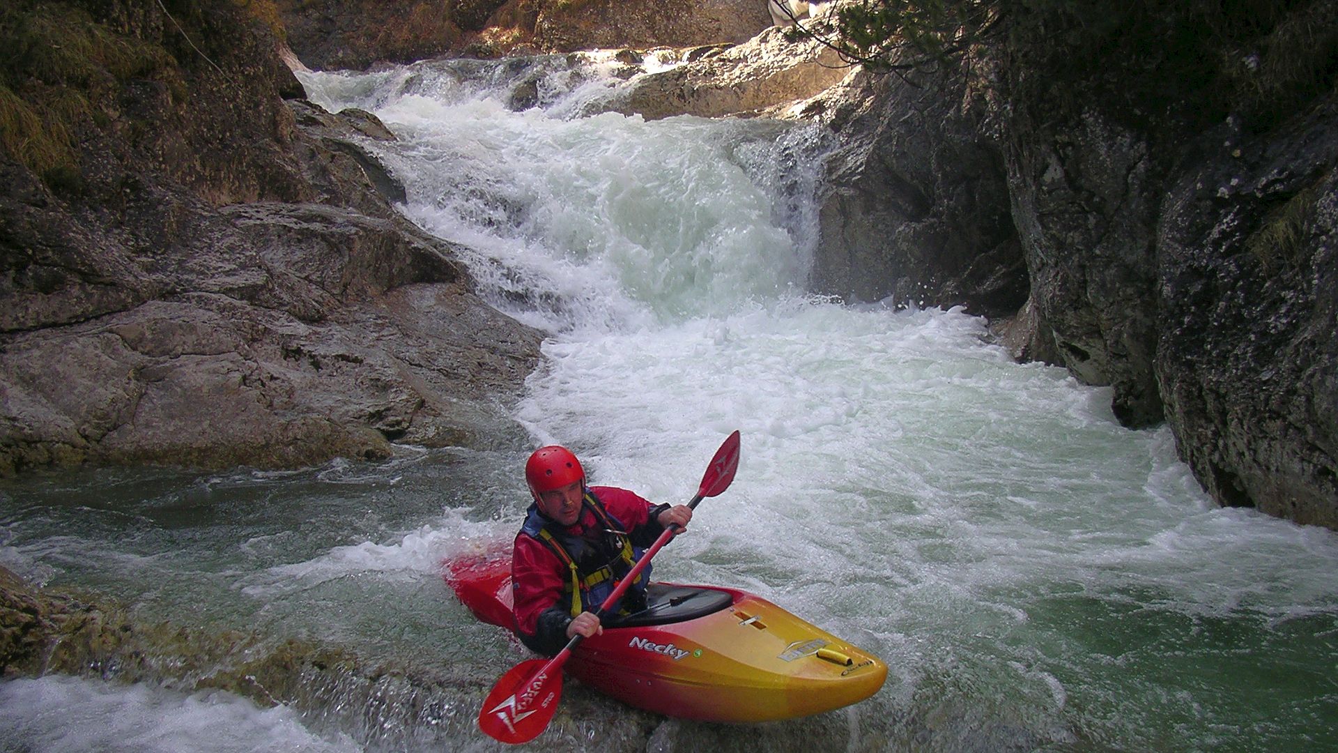 Kajak, Fluss Ötscherbach, Abschnitt Schleierfall - Erlaufboden (Ötschergräben) Pegelstufe 🛶 Peter F.
