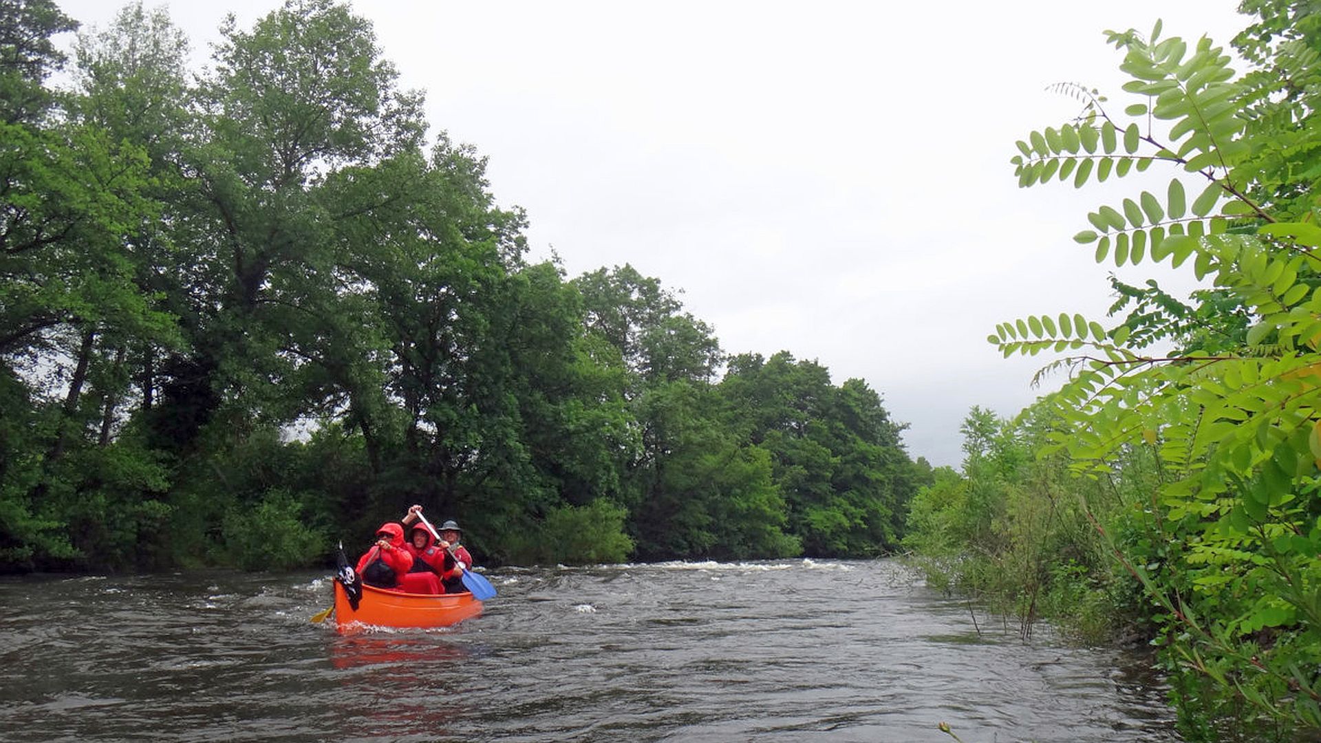 Kajak, Fluss Allier, Abschnitt Langeac - Lavoûte-Chilhac nach Langeac 