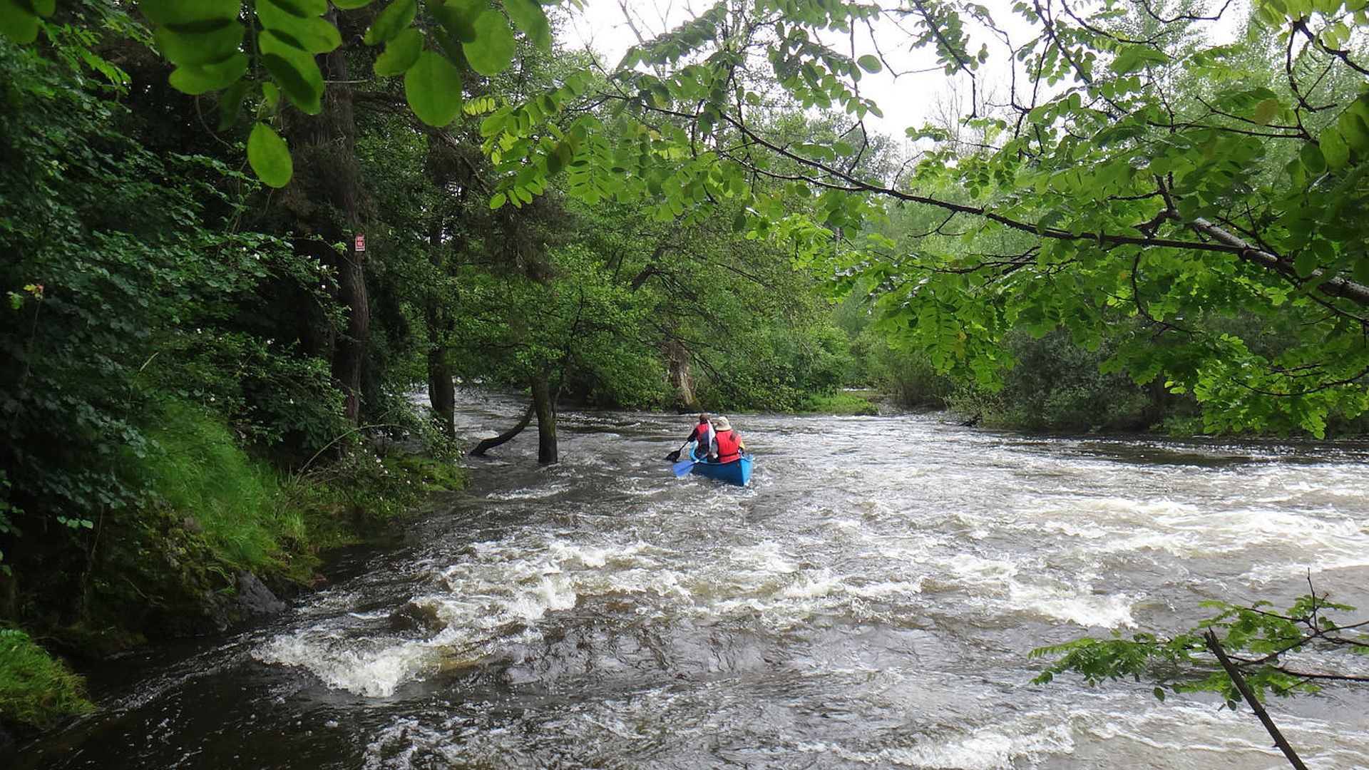 Kajak, Fluss Allier, Abschnitt Langeac - Lavoûte-Chilhac schöne Landschaft 