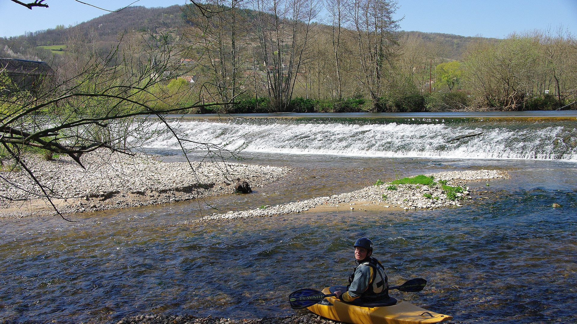 Kajak, Fluss Aveyron, Abschnitt Monteils - Najac Wehr nach Monteils 🛶 Martina P.