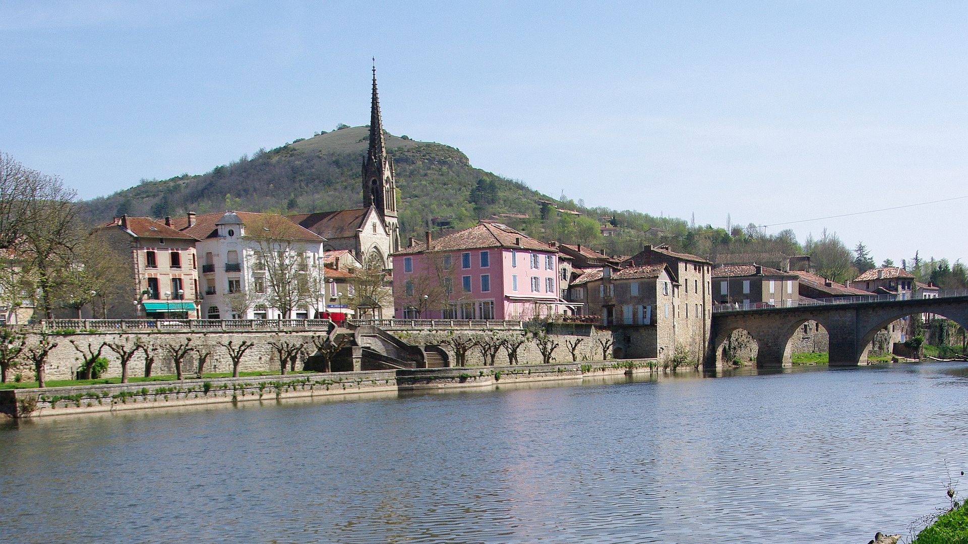 Kajak, Fluss Aveyron, Abschnitt St. Antonin - Penne Start in St. Antonin 