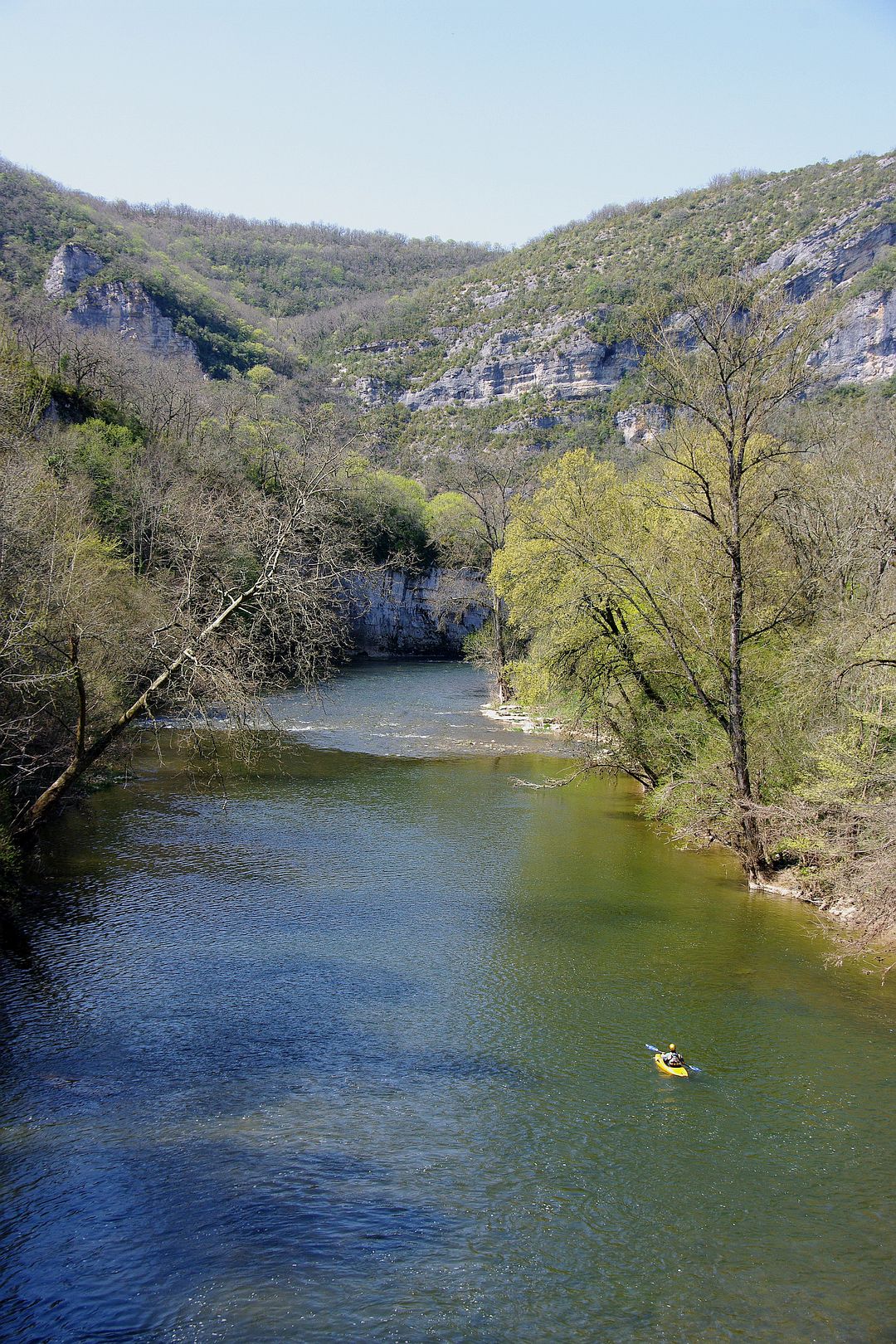 Kajak, Fluss Aveyron, Abschnitt St. Antonin - Penne etwas mehr Strömung 🛶 Martina P.