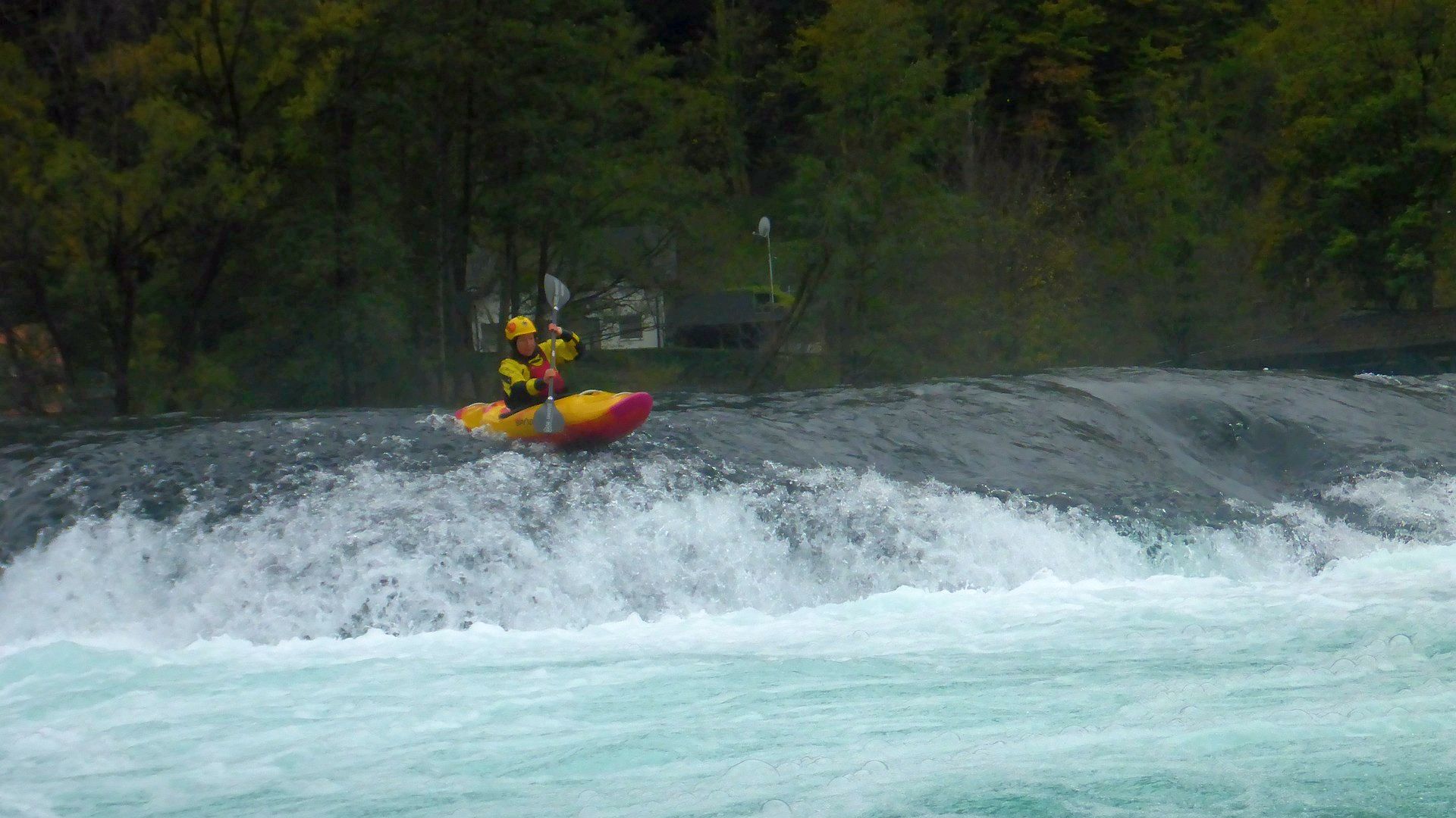 Kajak, Fluss Una, Abschnitt Štrbački buk - Ripač Tuffstufen 🛶 Angela E.