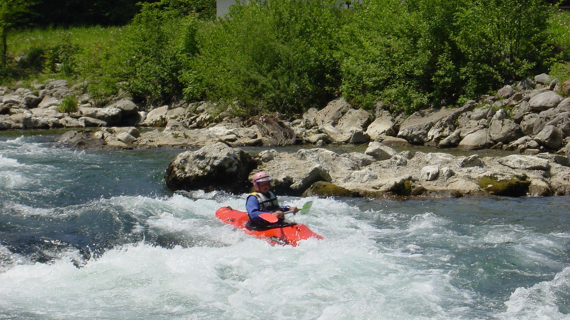 Kajak, Fluss Kupa, Abschnitt Osilnica - Brod na Kupi die selbe Stelle 🛶 Gerhard L.