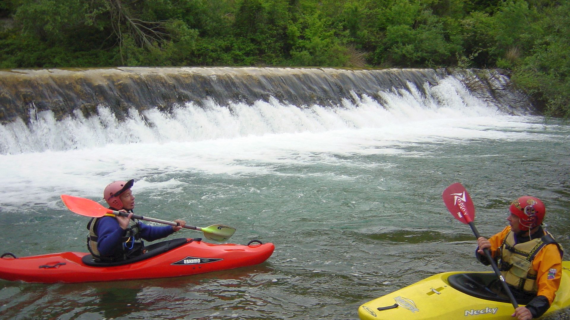 Kajak, Fluss Zrmanja, Abschnitt Palanka - Ervenik (Obere) nach dem Wehr 🛶 Gerhard L., Heinz D.