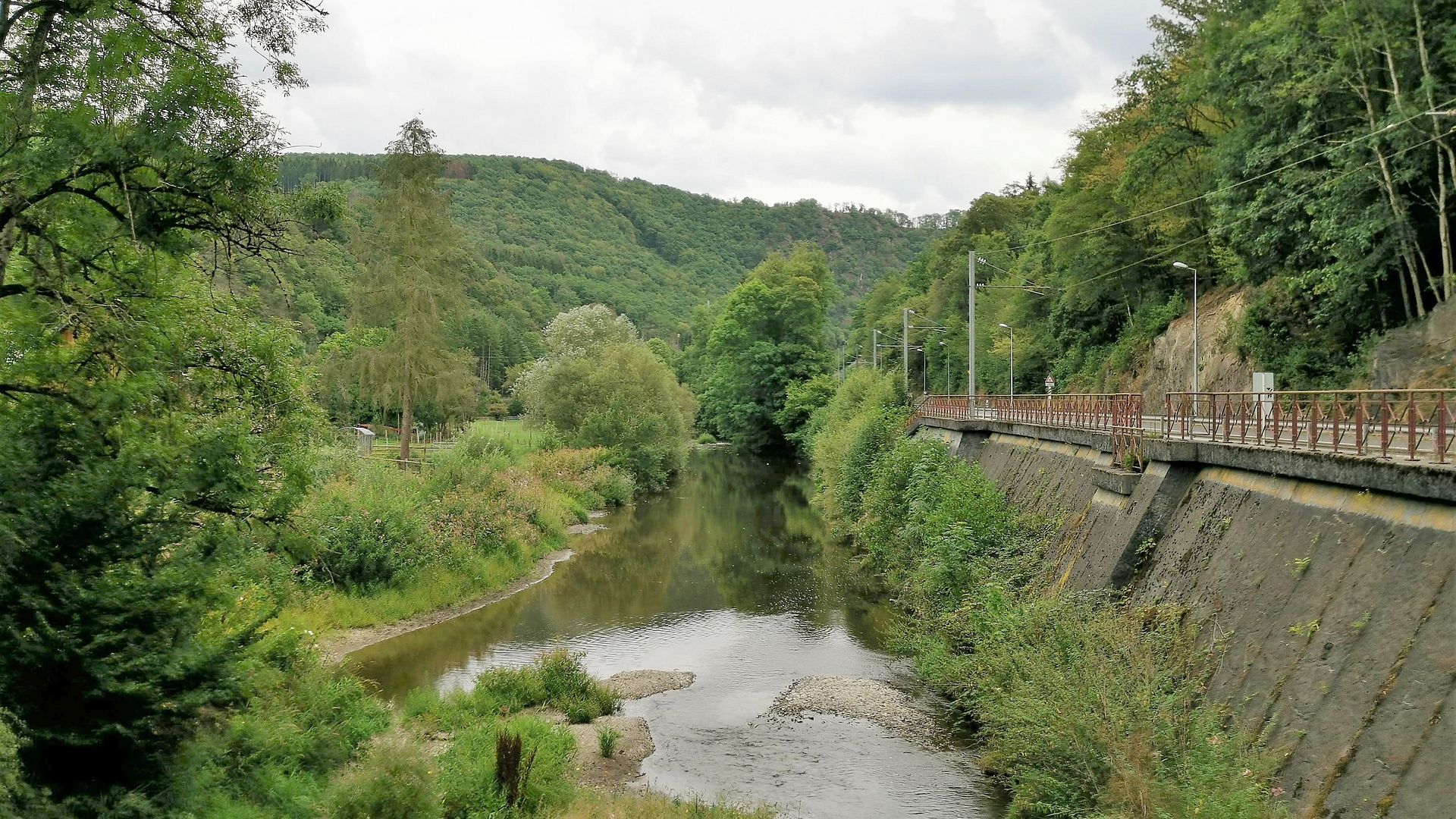 Kajak, Fluss Clerf, Abschnitt Wilwerwiltz - Mündung