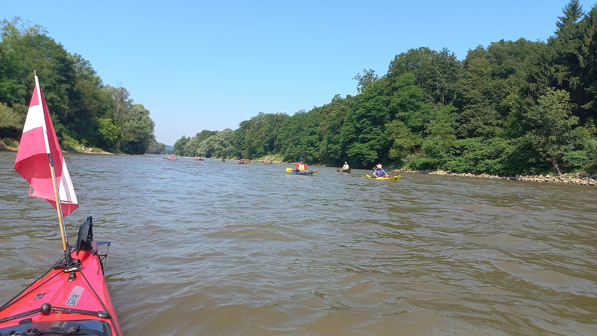 Kajak, Fluss Mur, Abschnitt Oberschwarza - Sveti Martin na Muri (Grenzmur) nach Oberschwarza 