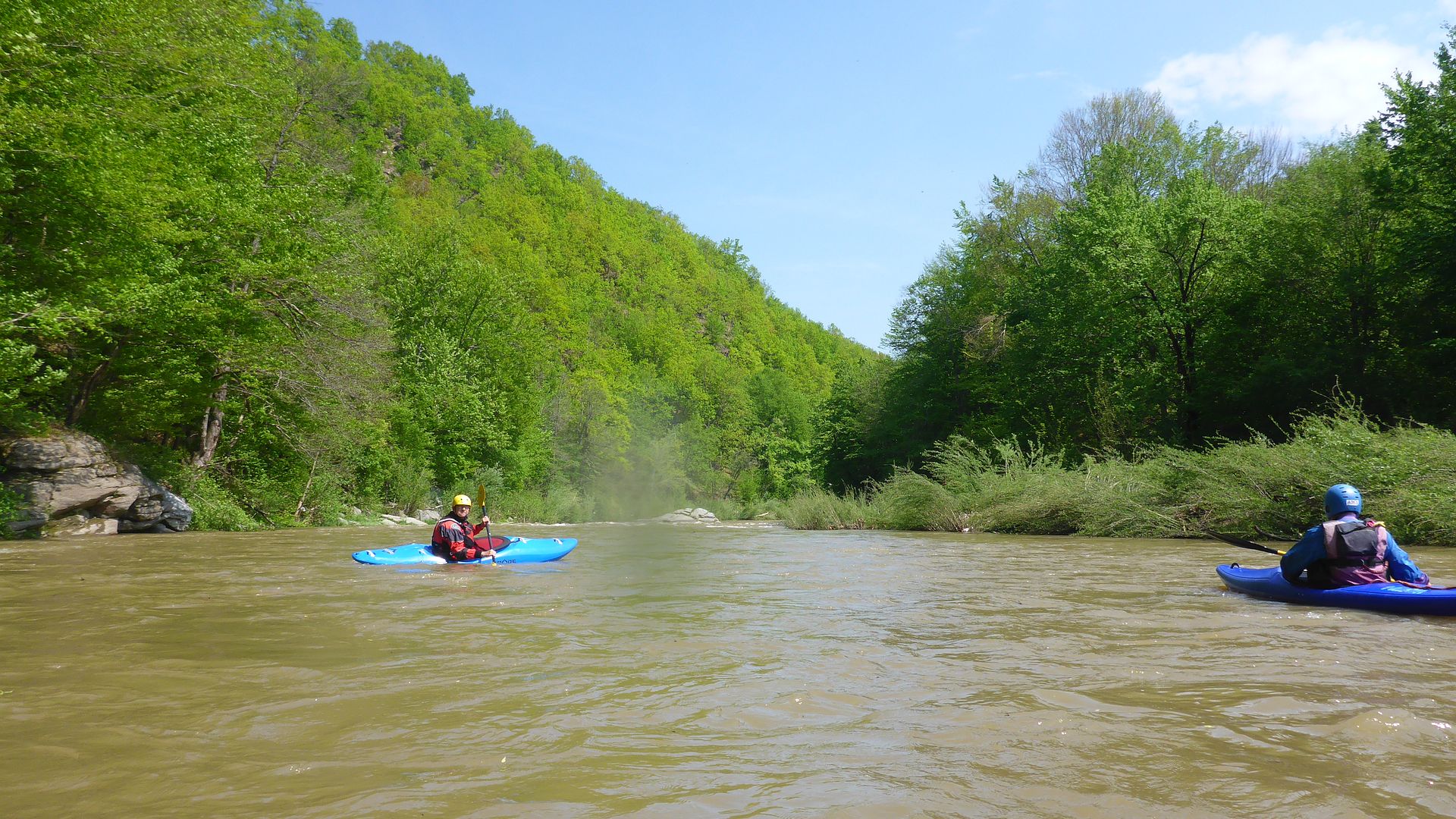 Kajak, Fluss Lăpuș, Abschnitt Târgu Lăpuș - Remecioara (Schlucht) Schwälle 