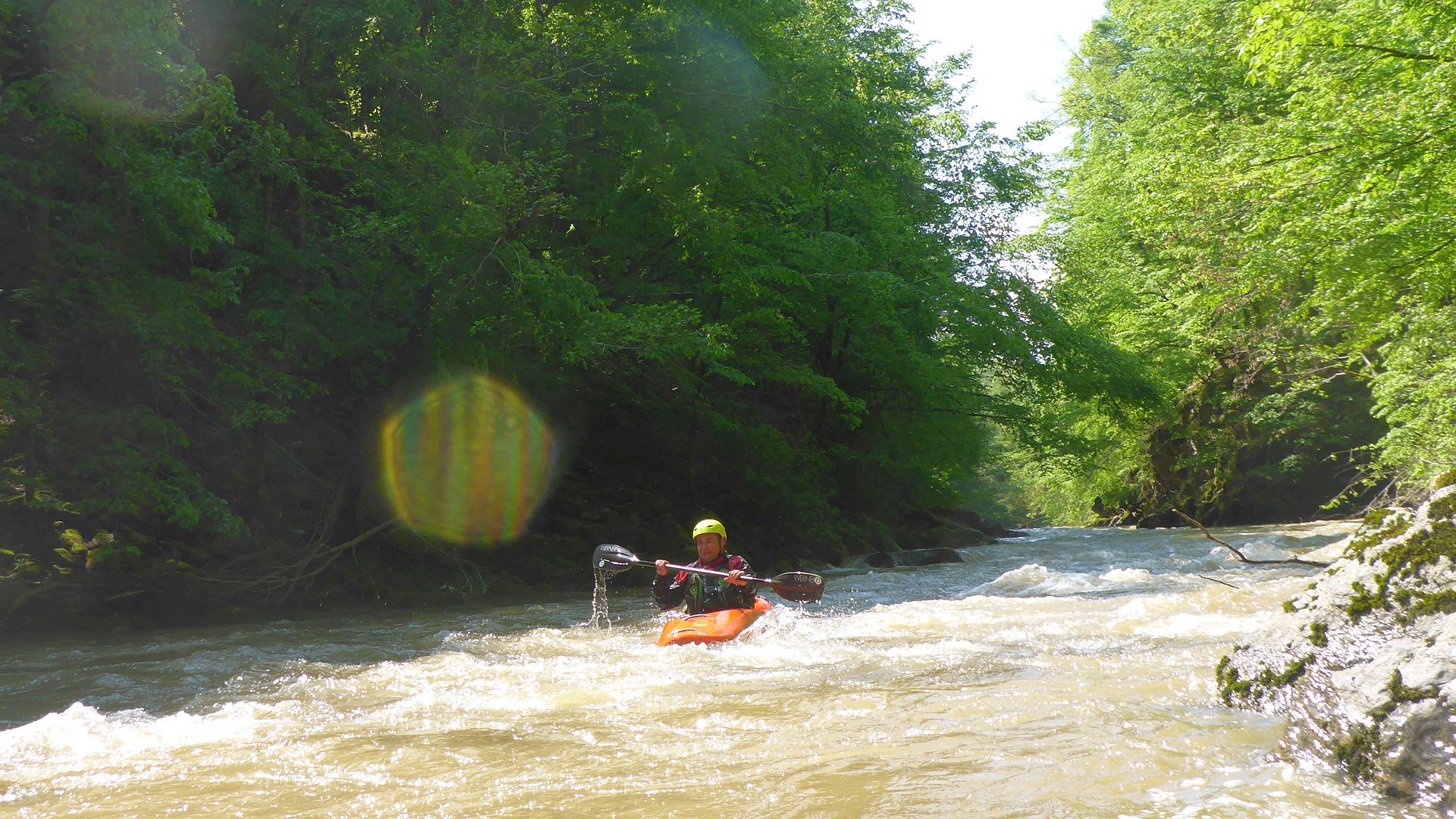 Kajak, Fluss Lăpuș, Abschnitt Târgu Lăpuș - Remecioara (Schlucht) schöne Waldschlucht 