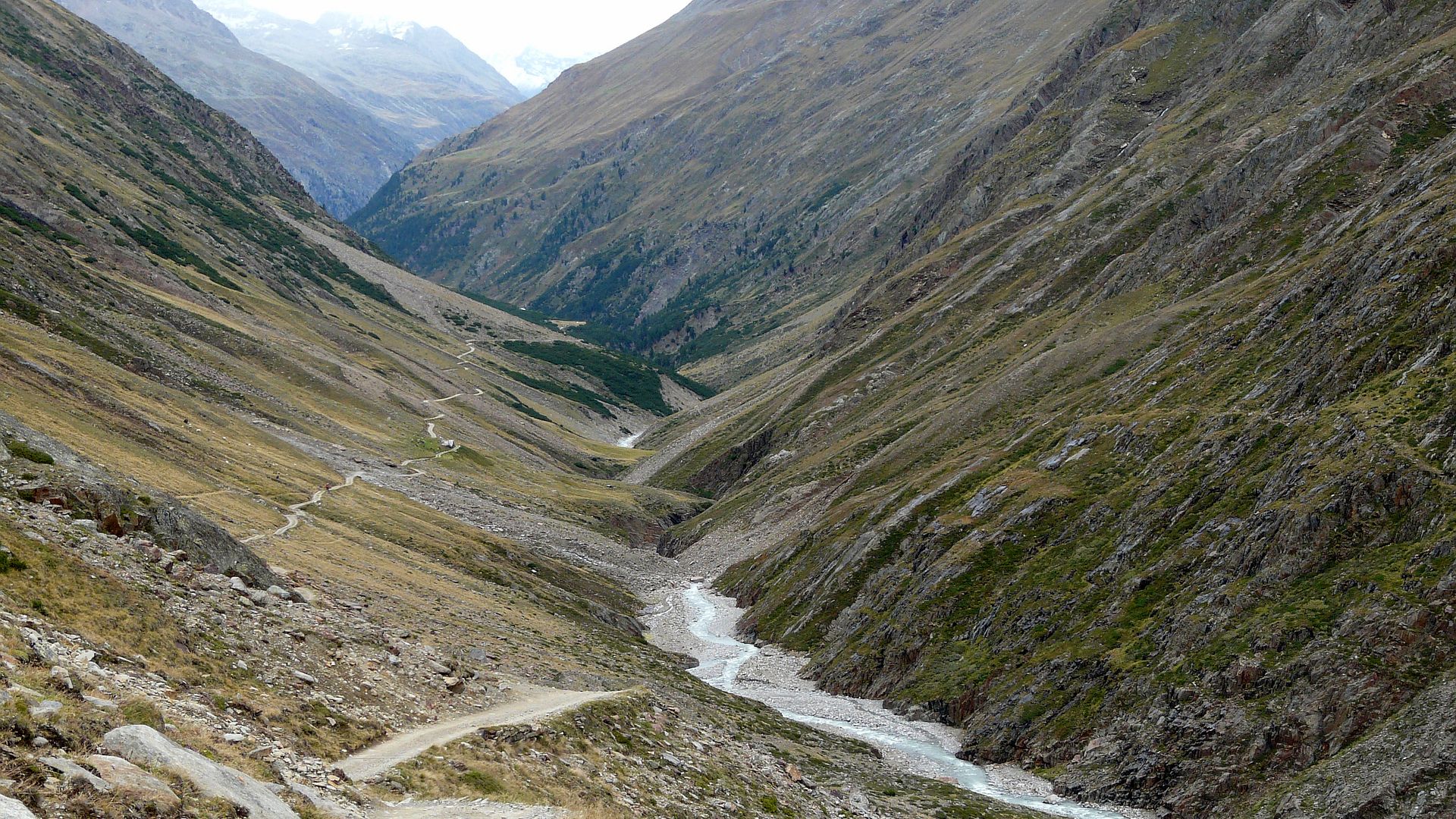 Kajak, Fluss Niedertalbach, Abschnitt Martin Busch Hütte - Vent (o. und. u. Abschnitt)
