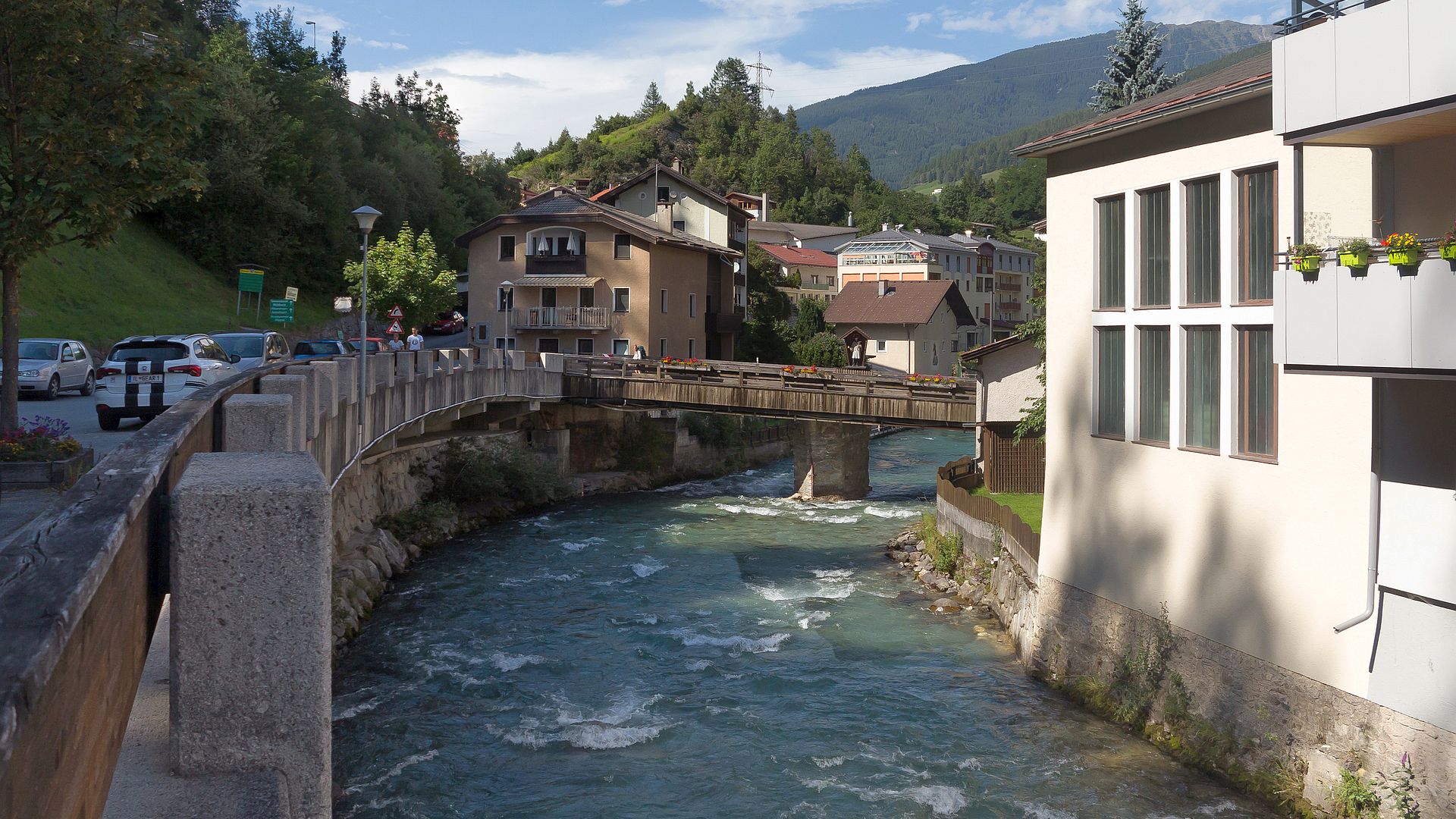 Kajak, Fluss Sill, Abschnitt Mühlbachl - Europabrücke (Mittlere Sill)