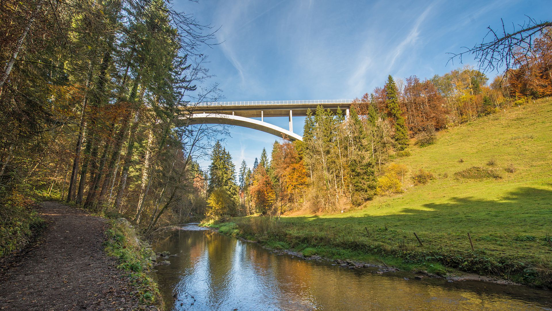 Kajak, Fluss Argen, Abschnitt Argentobelbrücke - Zwirkenberg (nach Eistobel)
