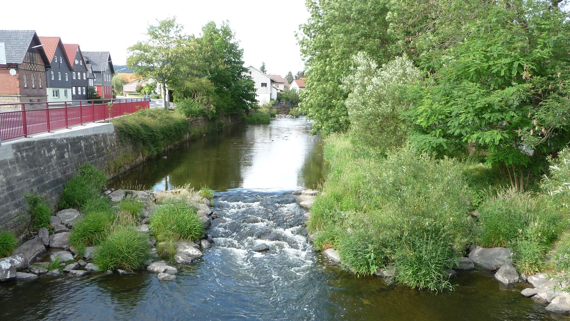 Kajak, Fluss Haßlach, Abschnitt Rothenkirchen - Kronach (Standardstrecke)