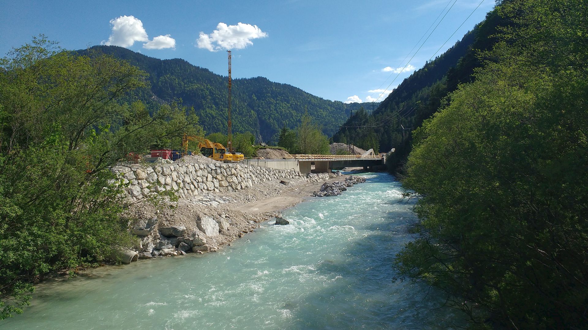 Kajak, Fluss Isar, Abschnitt Scharnitz - Krün