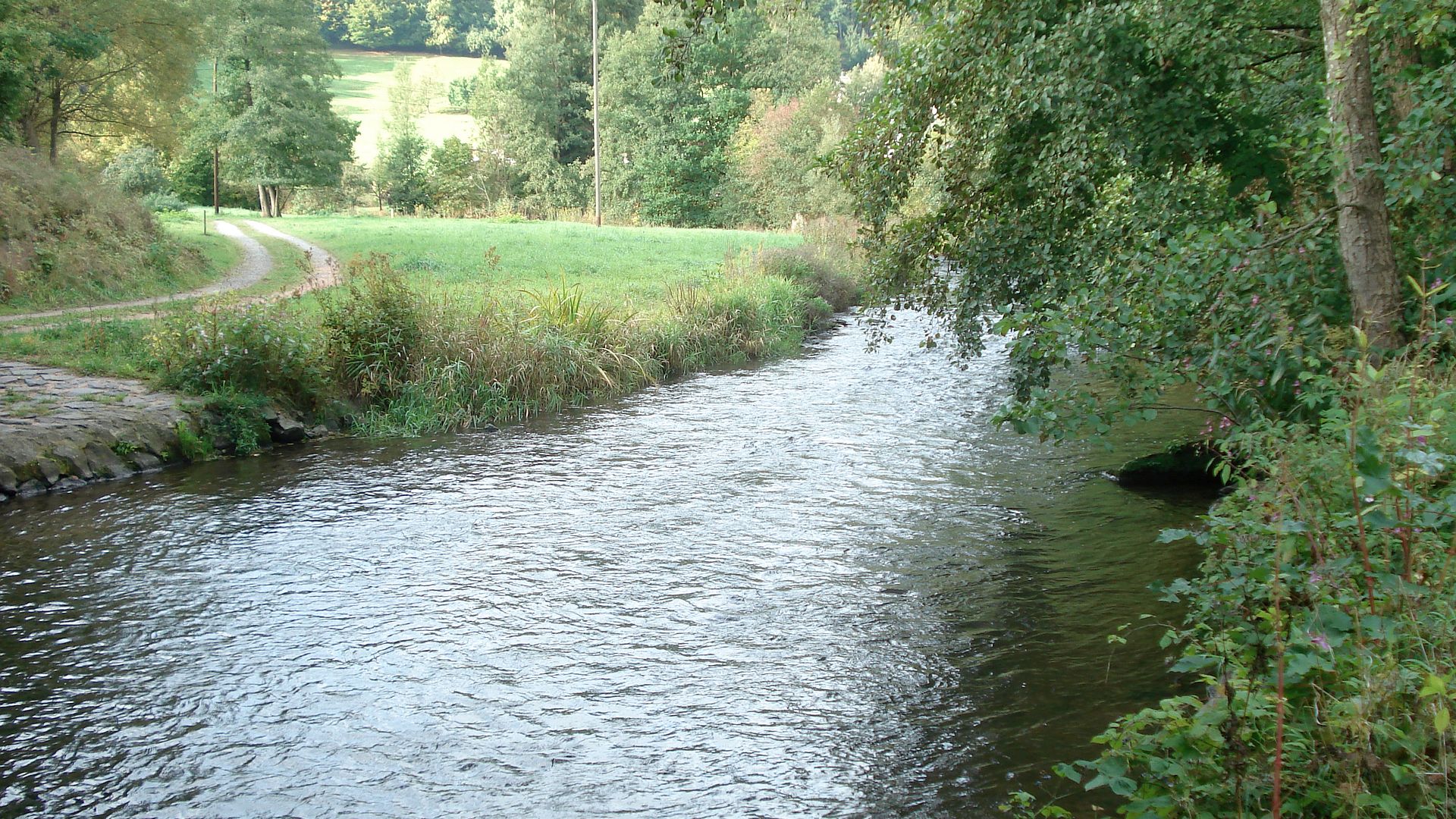 Kajak, Fluss Mud, Abschnitt Amorbach - Breitendiel