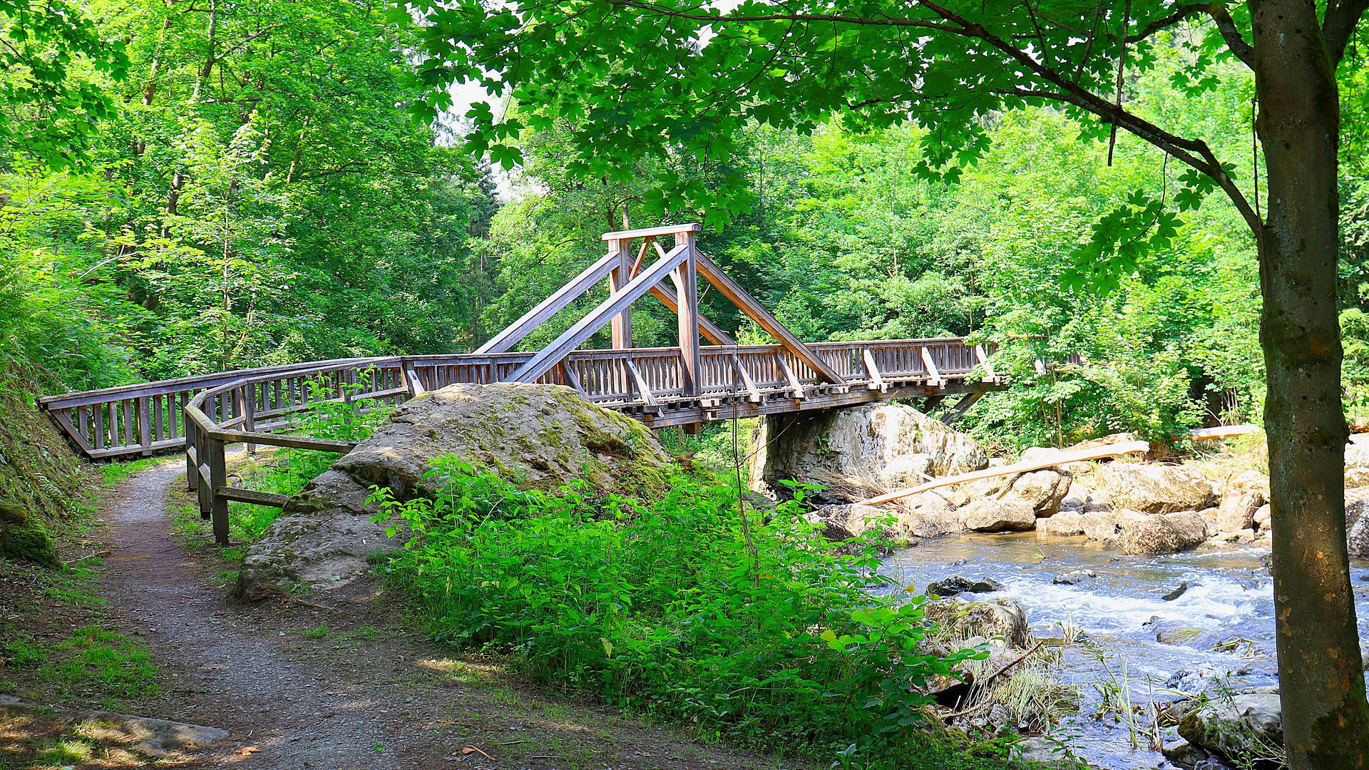 Kajak, Fluss Selbitz, Abschnitt Hölle - Blechschmidtenhammer (Höllental)
