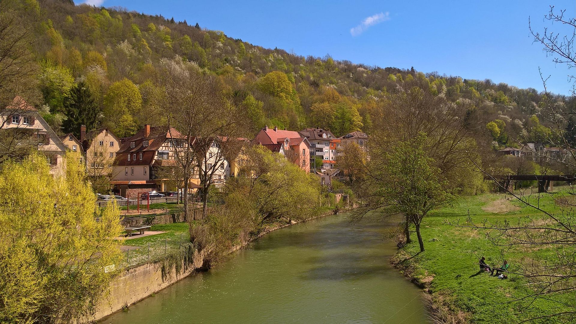 Kajak, Fluss Tauber, Abschnitt Gamburg - Wertheim (Untere Tauber)