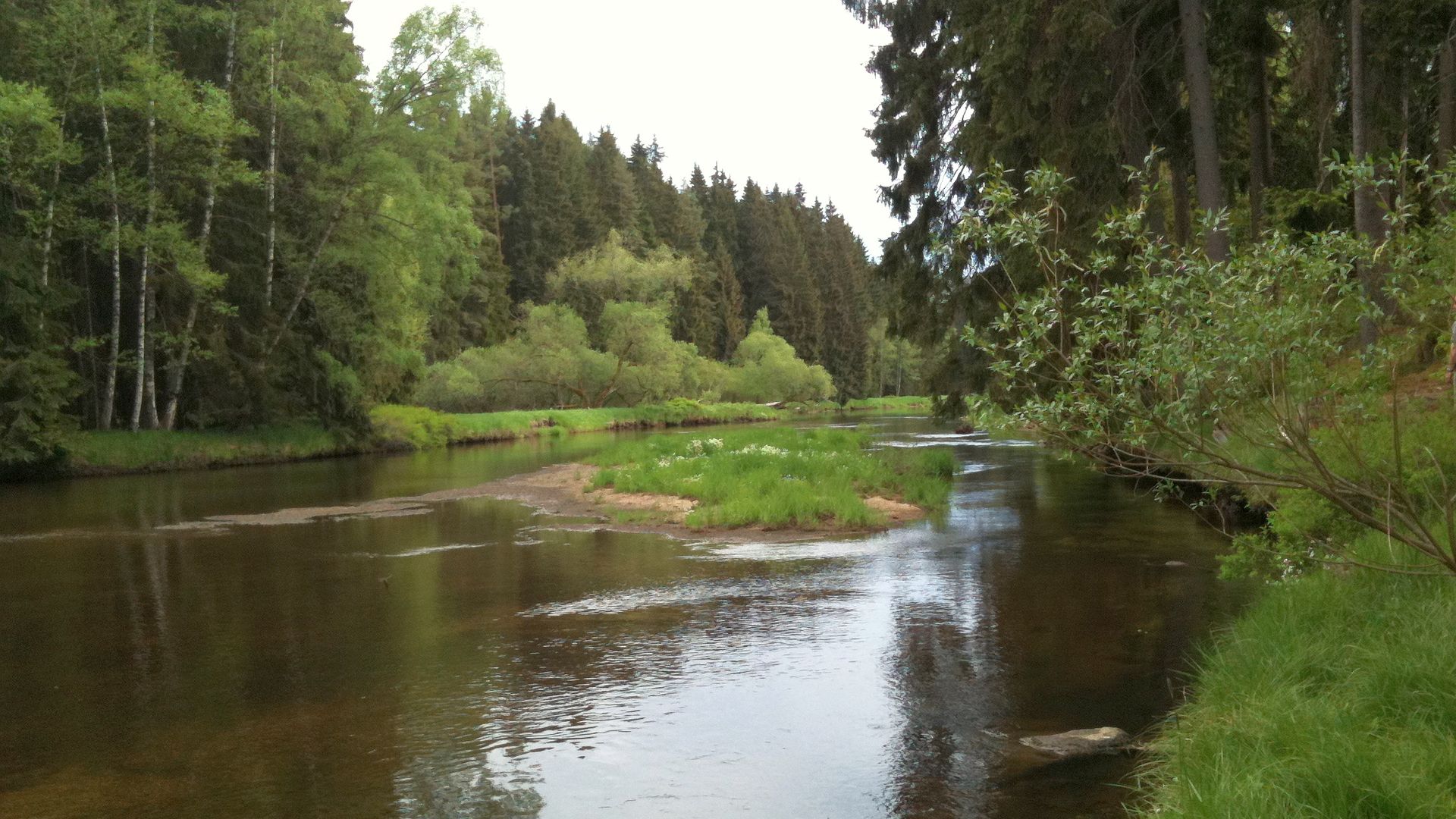 Kajak, Fluss Moldau (Vltava), Abschnitt Lenora - Nová Pec (Oberlauf)