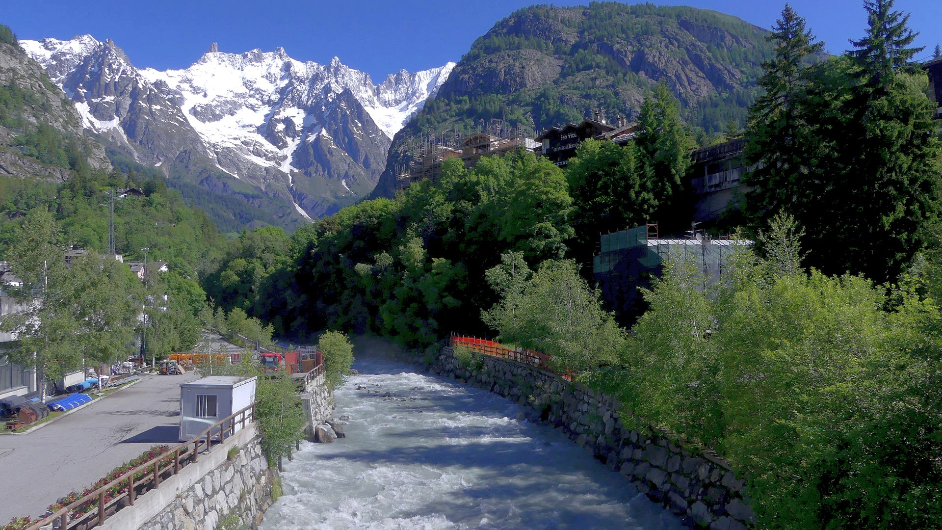 Kajak, Fluss Dora Baltea, Abschnitt Courmayeur - Pré-Saint-Didier