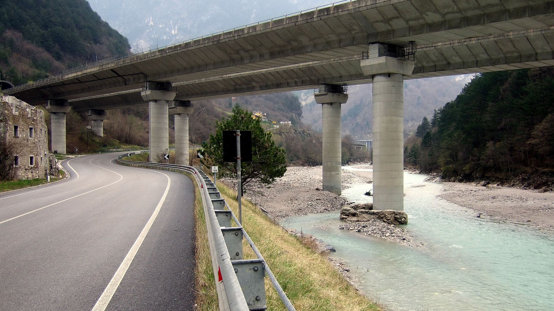 Kajak, Fluss Fella, Abschnitt Pontebba - Dogna