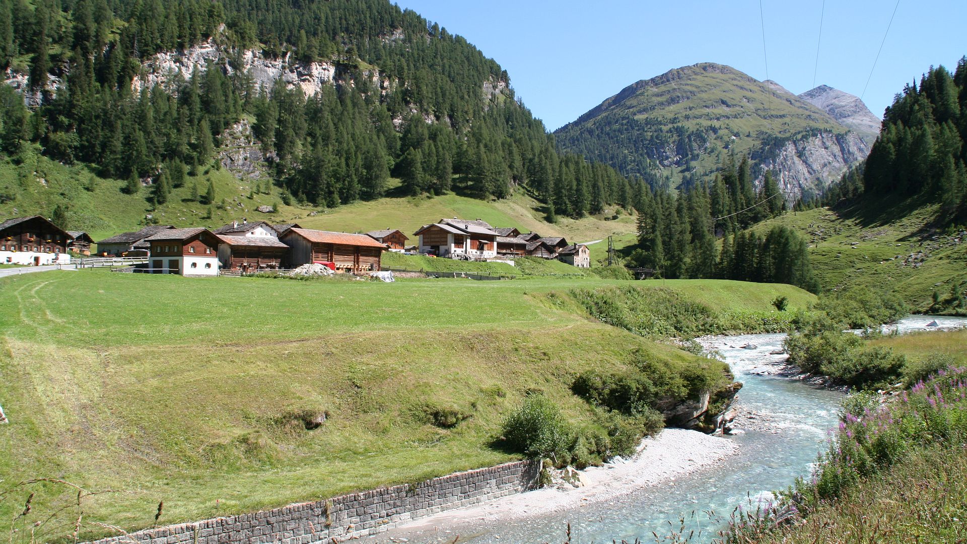 Kajak, Fluss Averser Rhein, Abschnitt Campsut - Innerferrera (Oberlauf)
