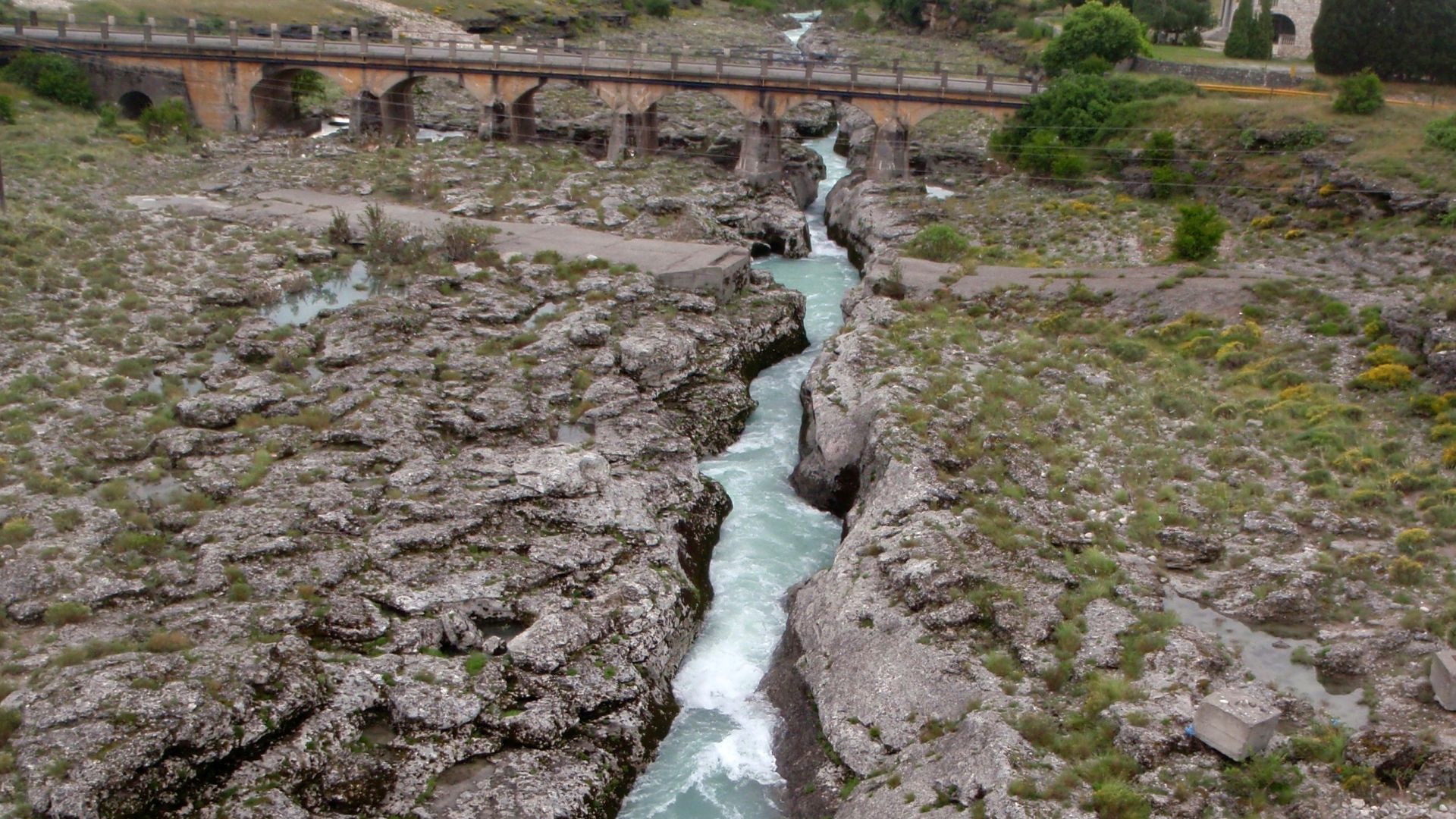 Kajak, Fluss Cijevna, Abschnitt Cijevna - Dinoša (Mittellauf) der Schlitz 