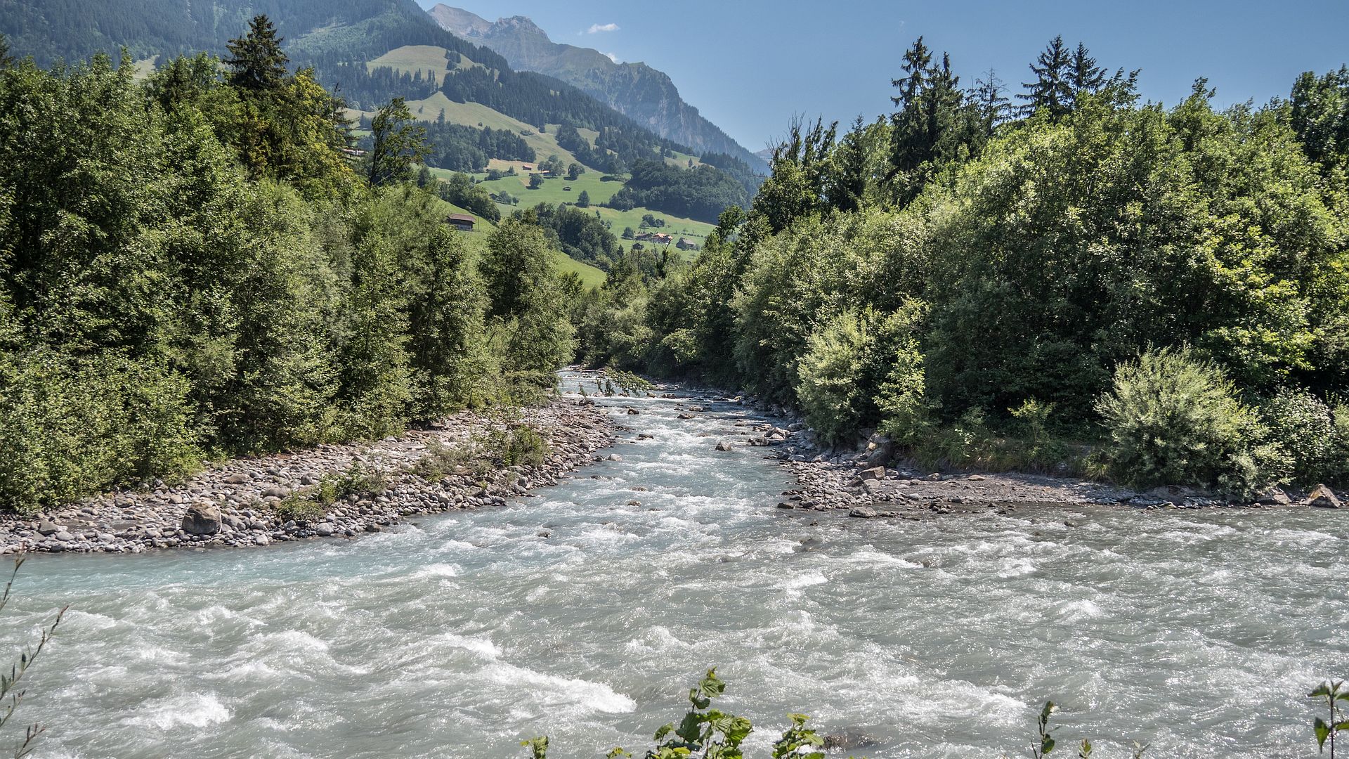 Kajak, Fluss Chiene (Kiene), Abschnitt Kiental - Kien