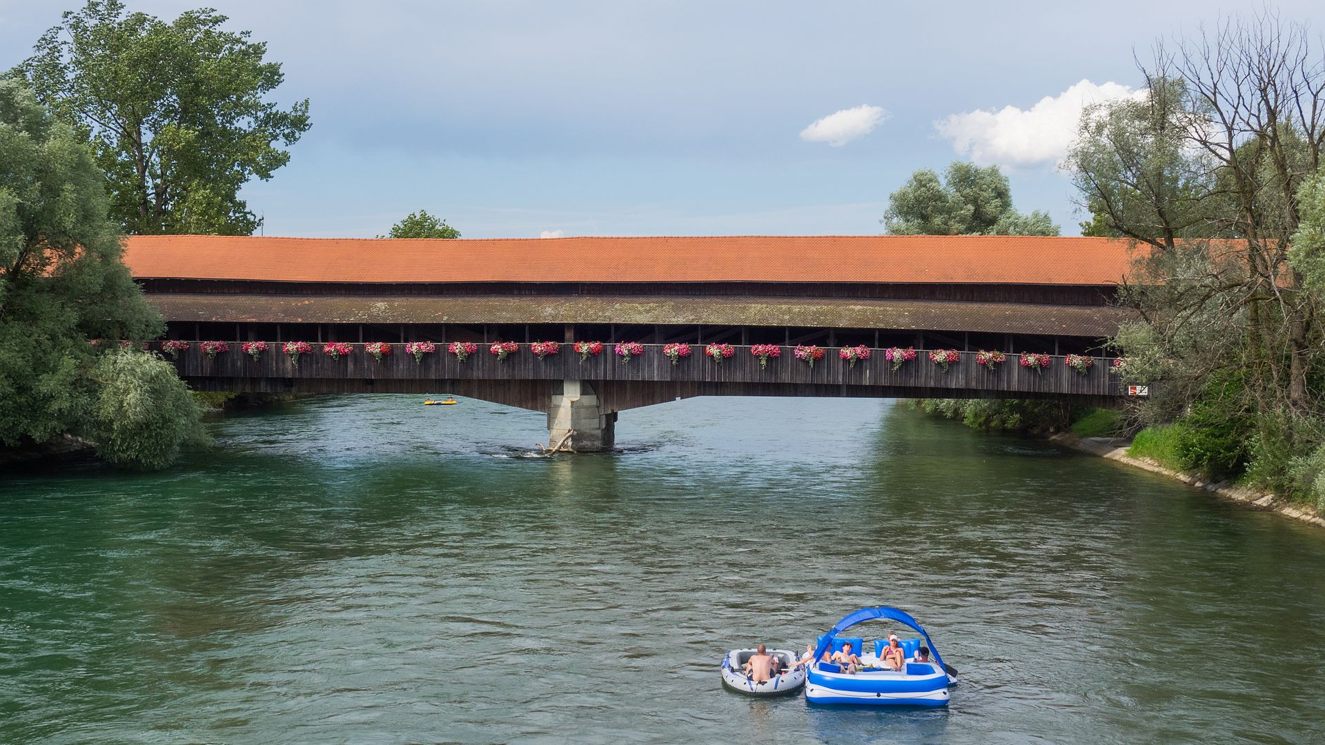 Kajak, Fluss Reuss, Abschnitt Perlen - Bremgarten