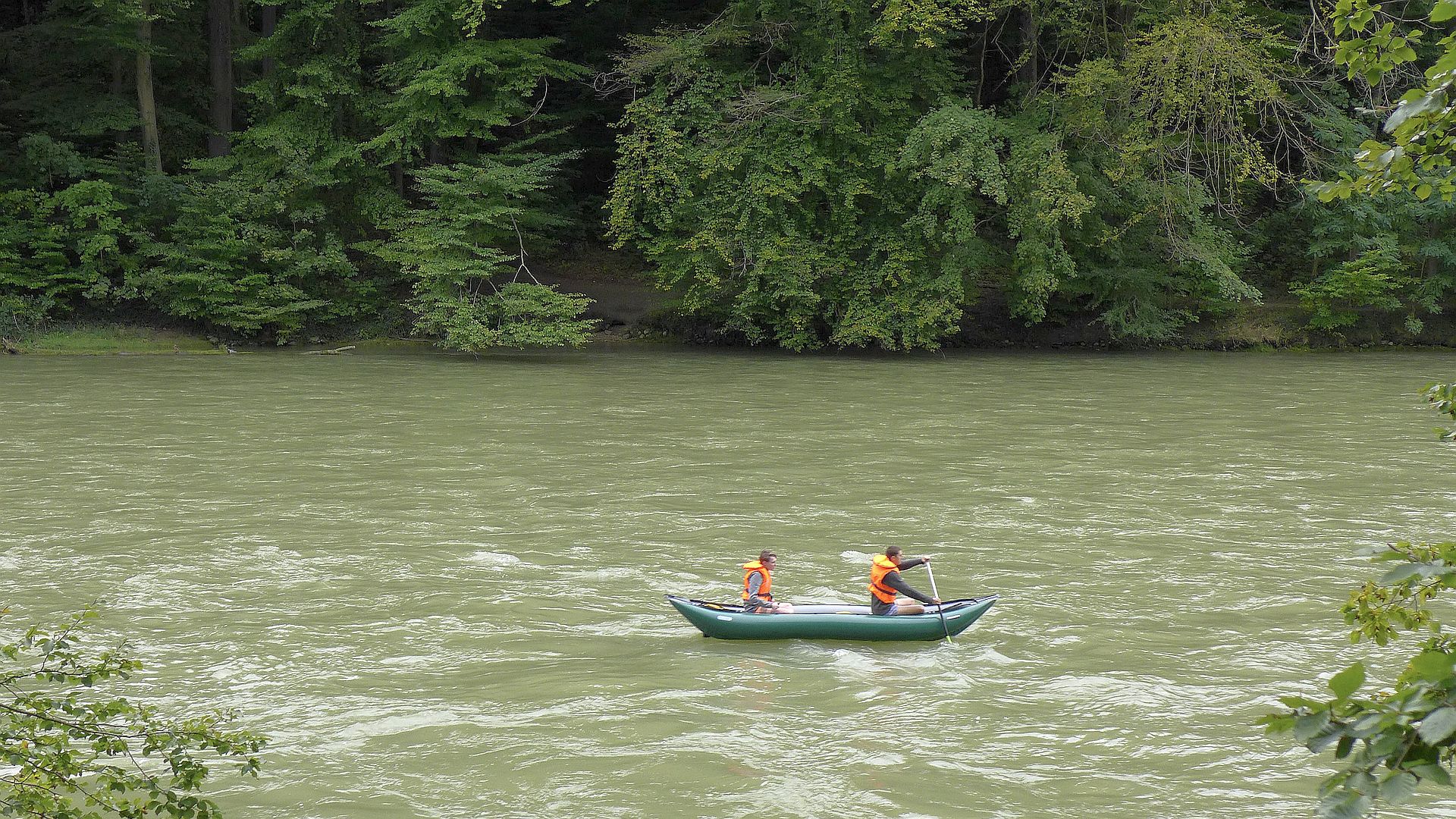 Kajak, Fluss Reuss, Abschnitt Bremgarten - Stilli (Aare)