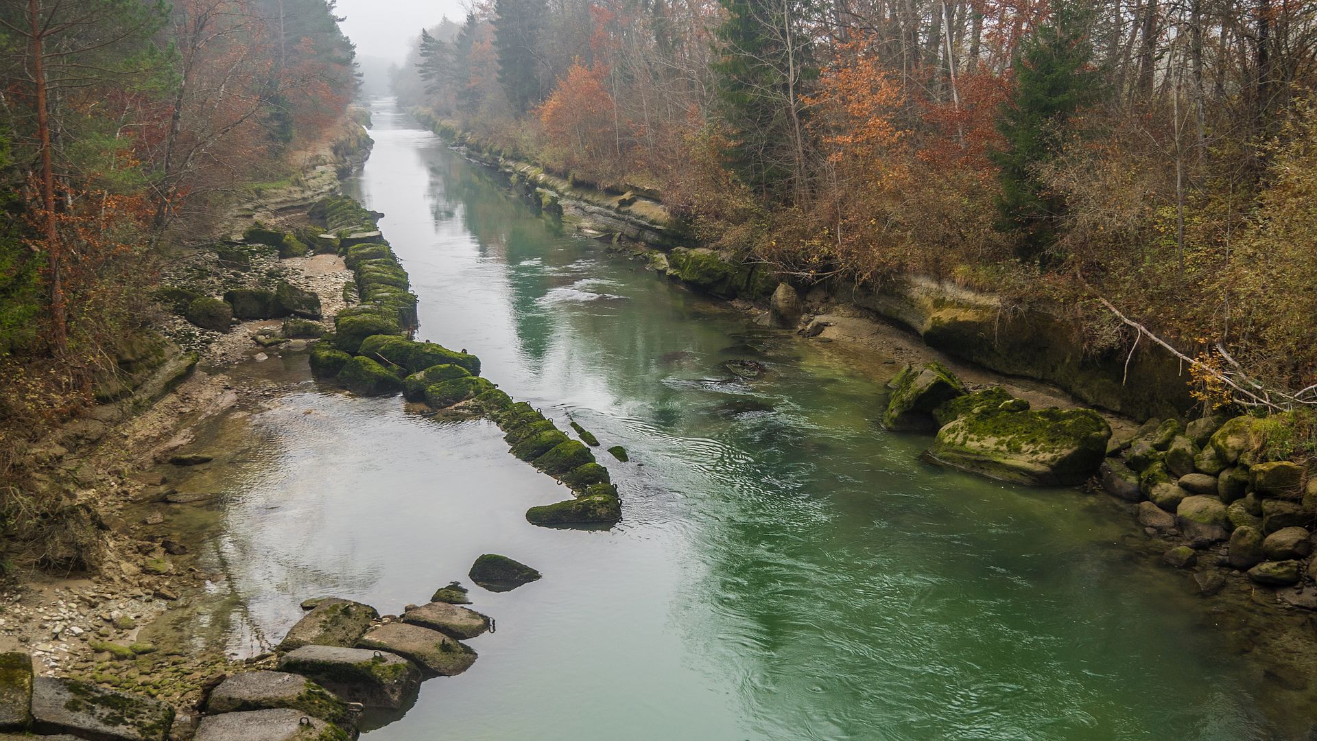 Kajak, Fluss Saane (Sarine), Abschnitt Schiffenen - Aarberg